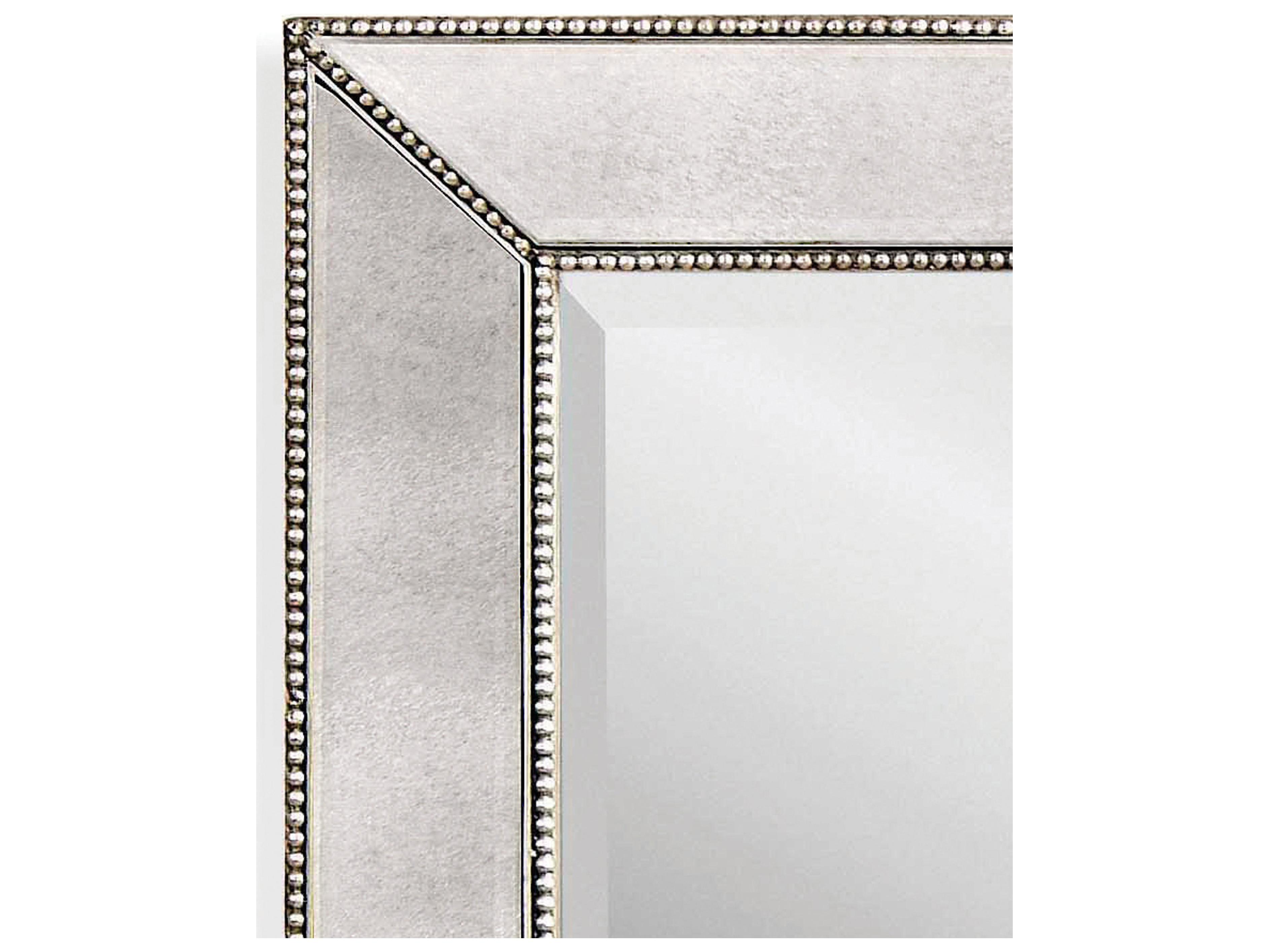 Bassett Mirror Hollywood Glam Beaded Rectangular Wall Mirror