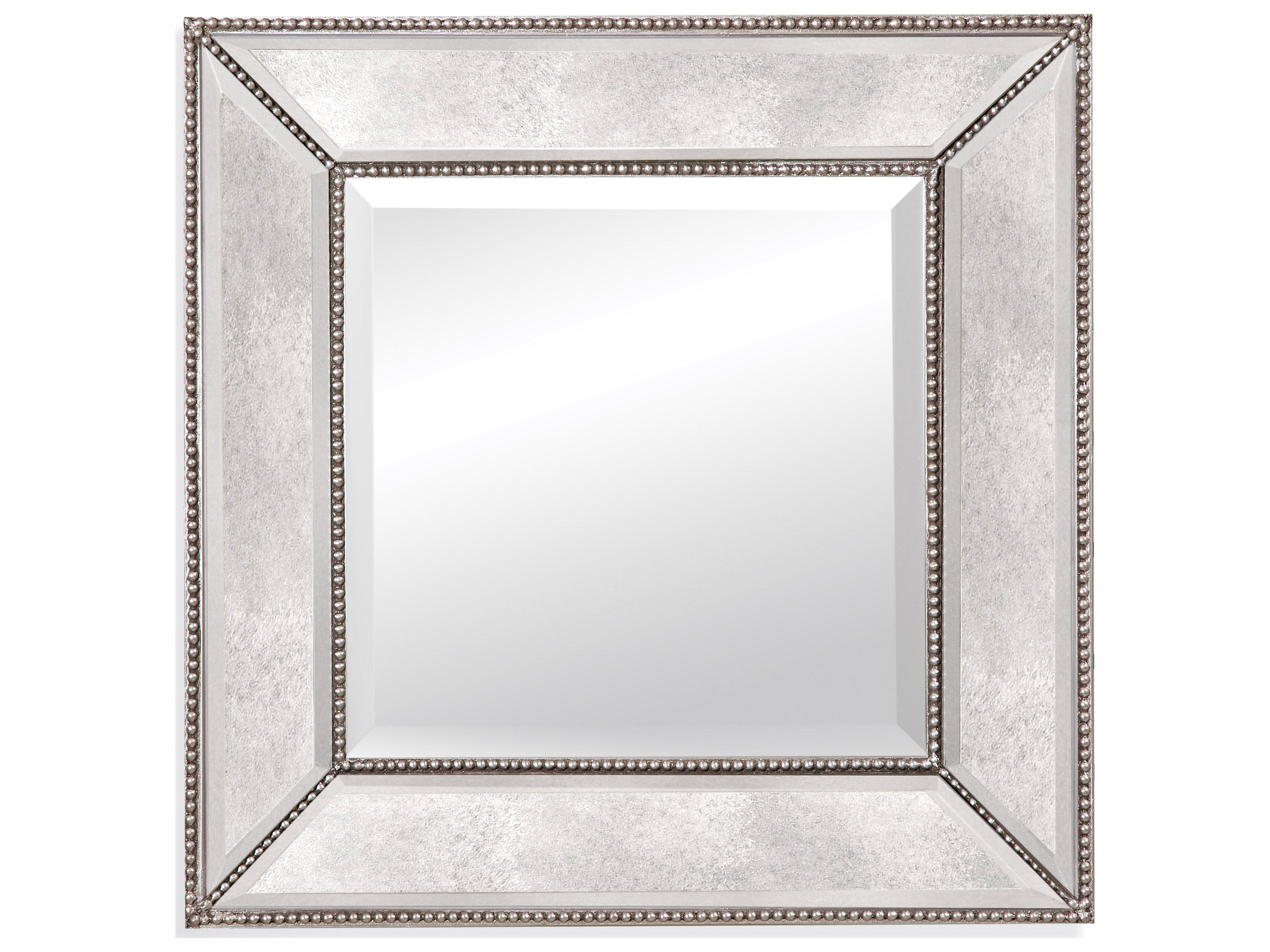 Bassett Mirror Hollywood Glam Beaded Rectangular Wall Mirror