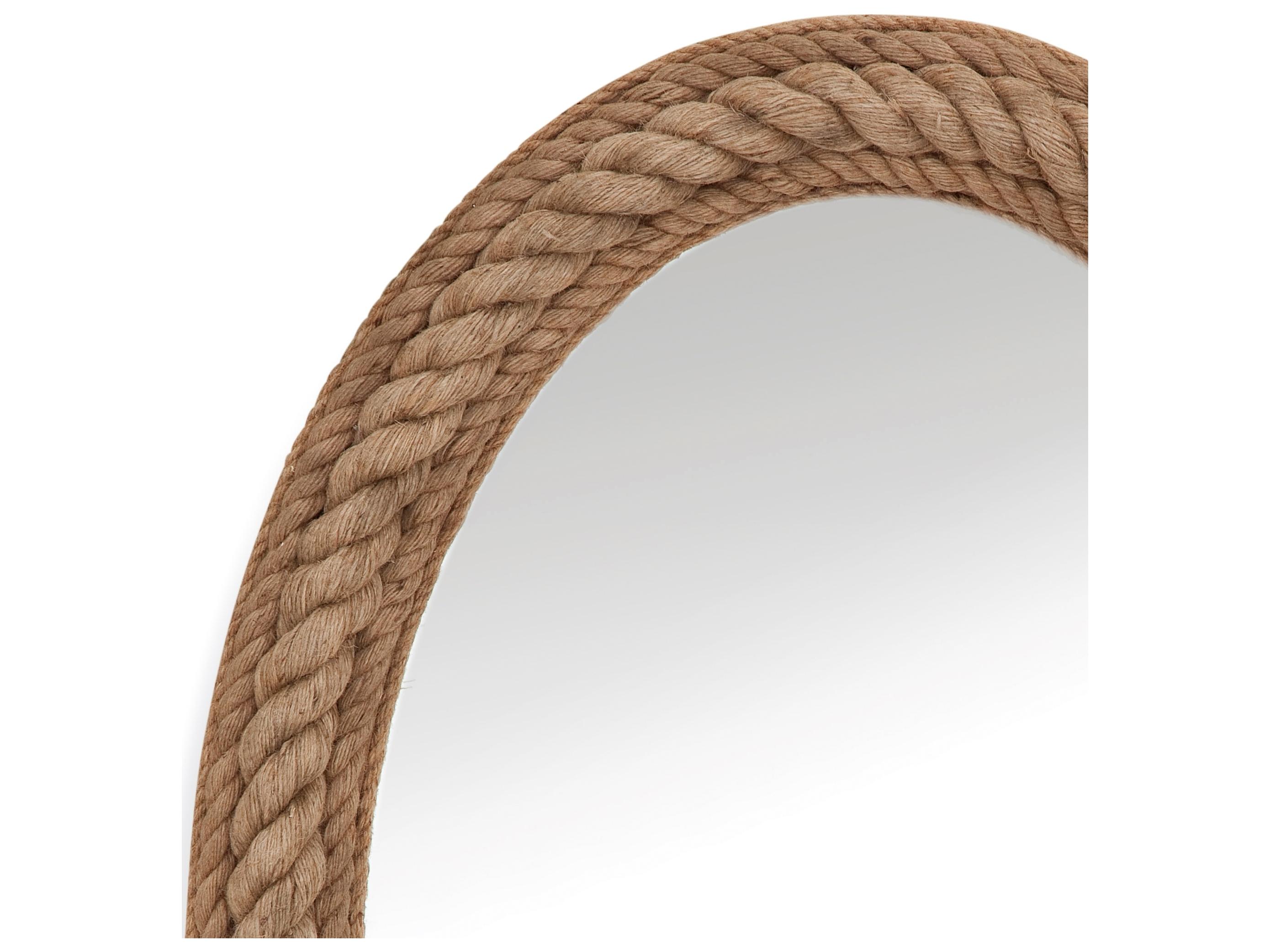 Bassett Mirror Pan Pacific Rope Oval Wall Mirror