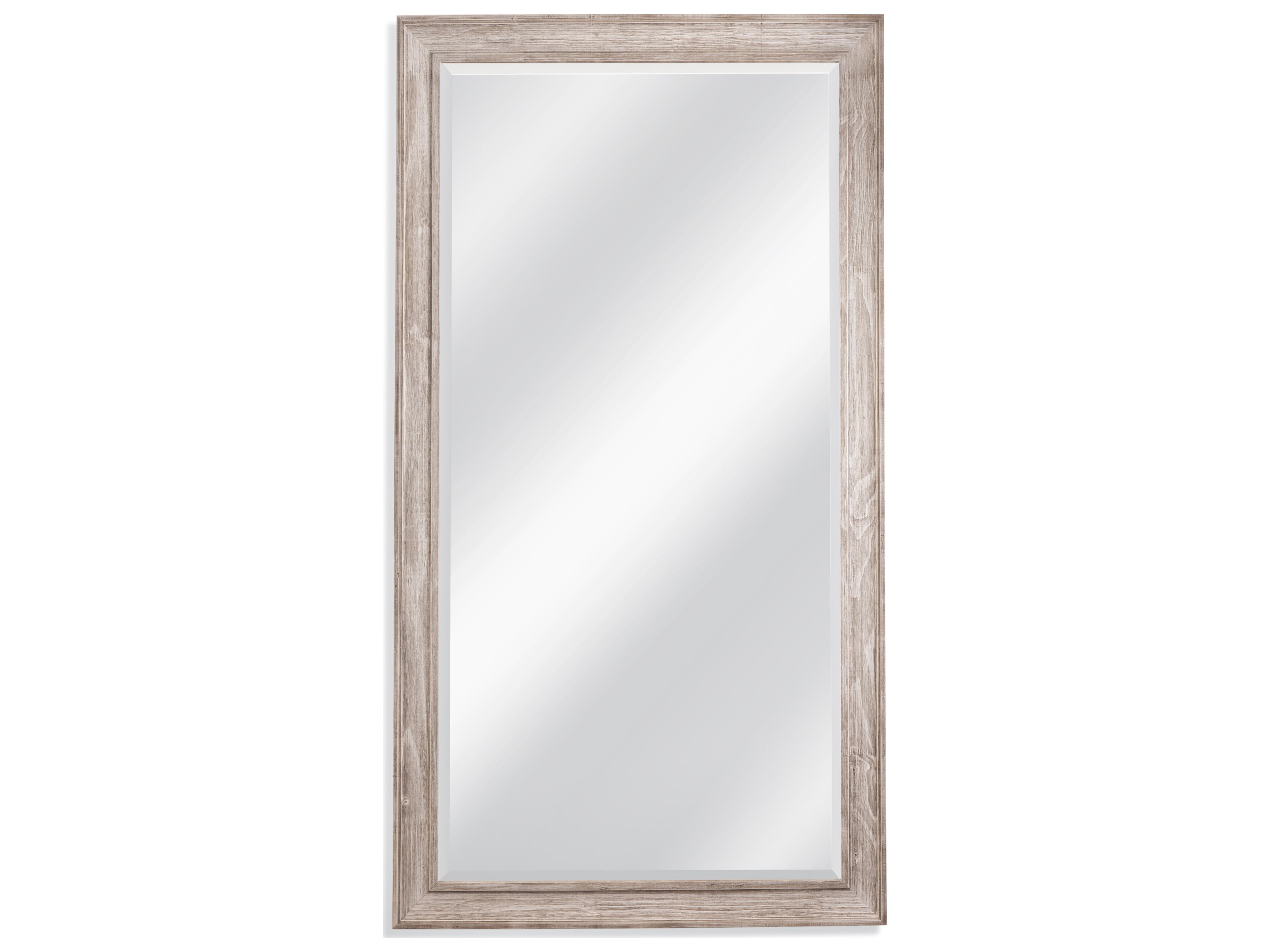 Bassett Mirror Kibbe White Wash Floor Rectangular