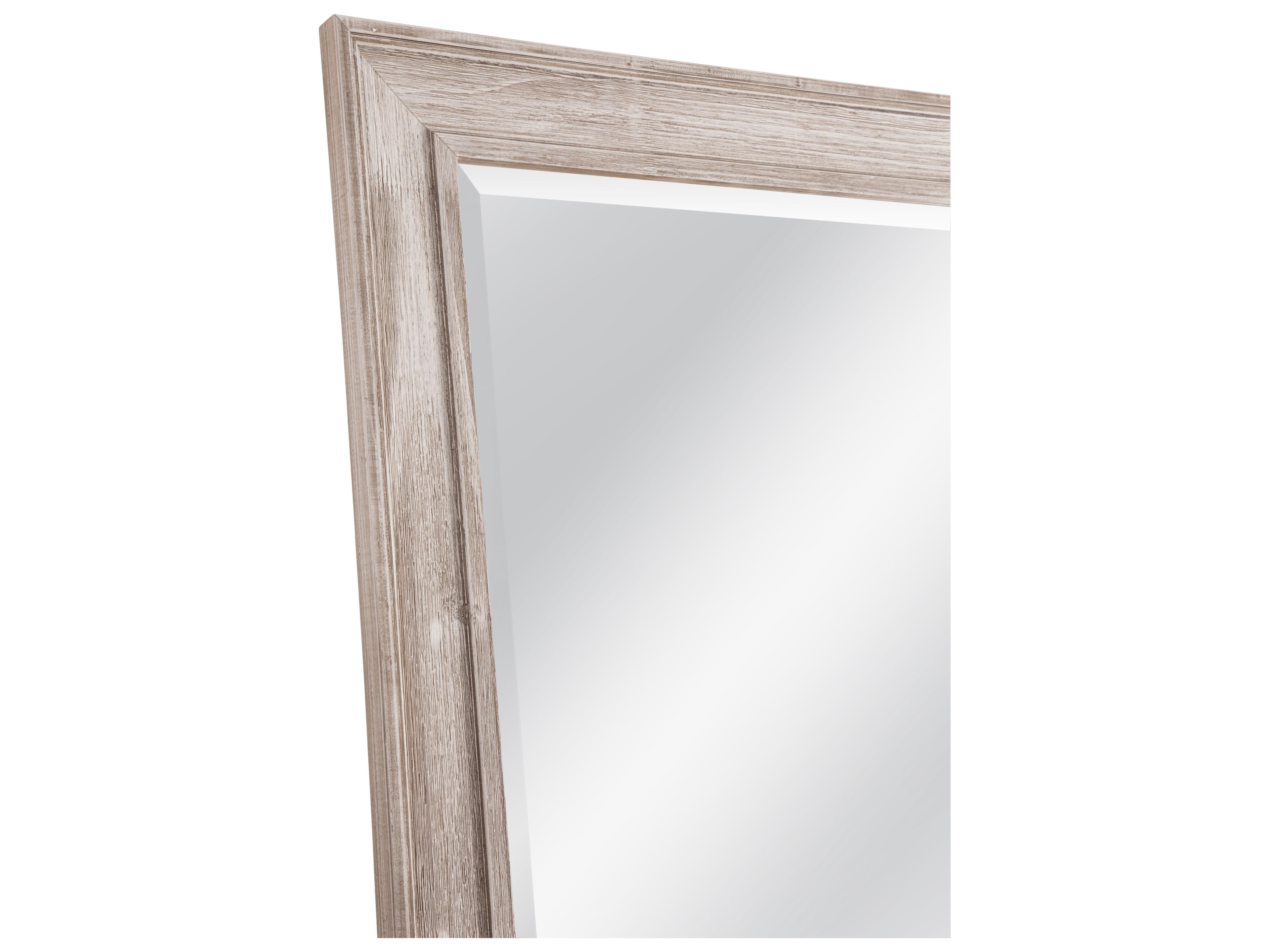 Bassett Mirror Kibbe White Wash Floor Rectangular