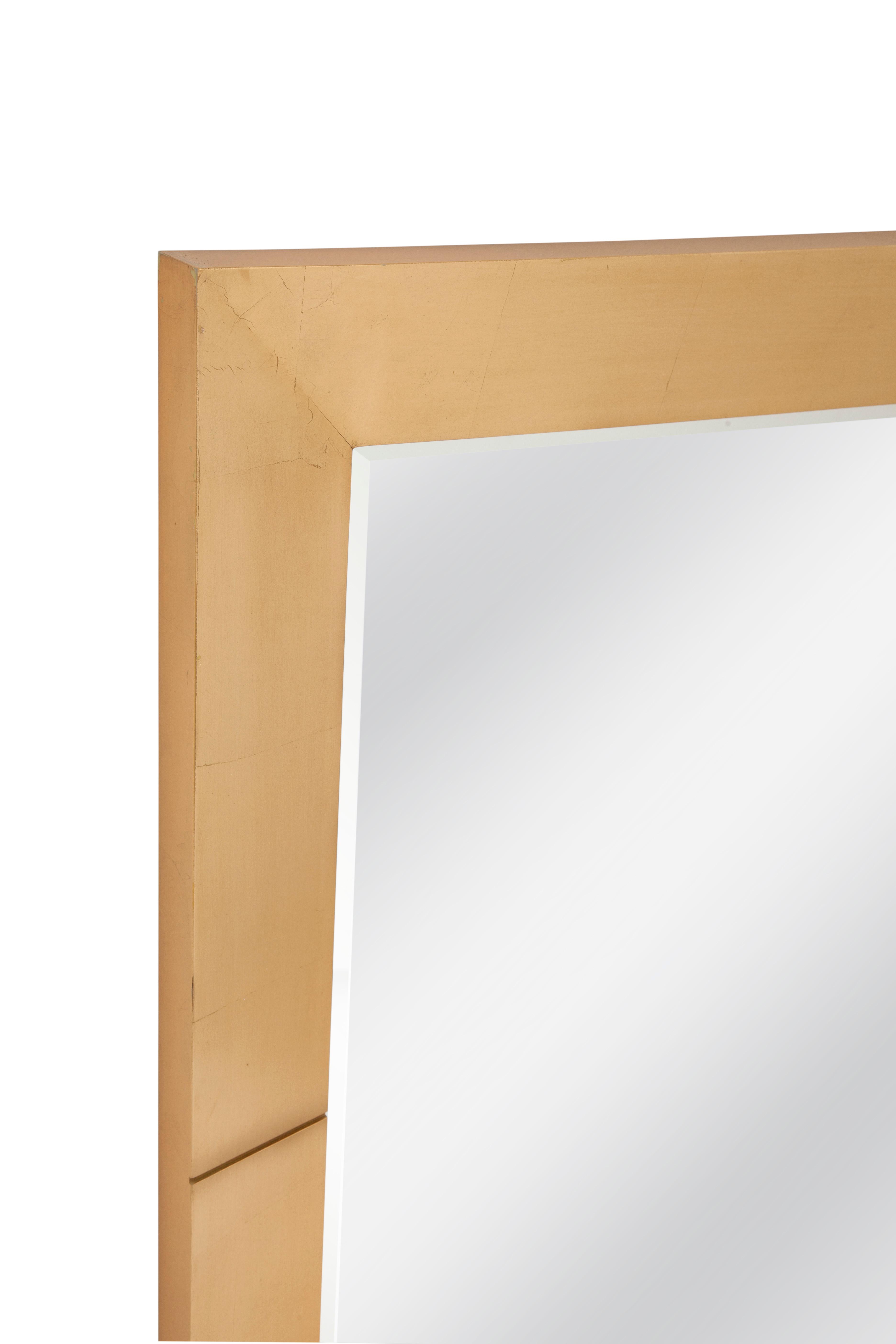 Bassett Mirror Agatha Gold Leaf Floor Rectangular