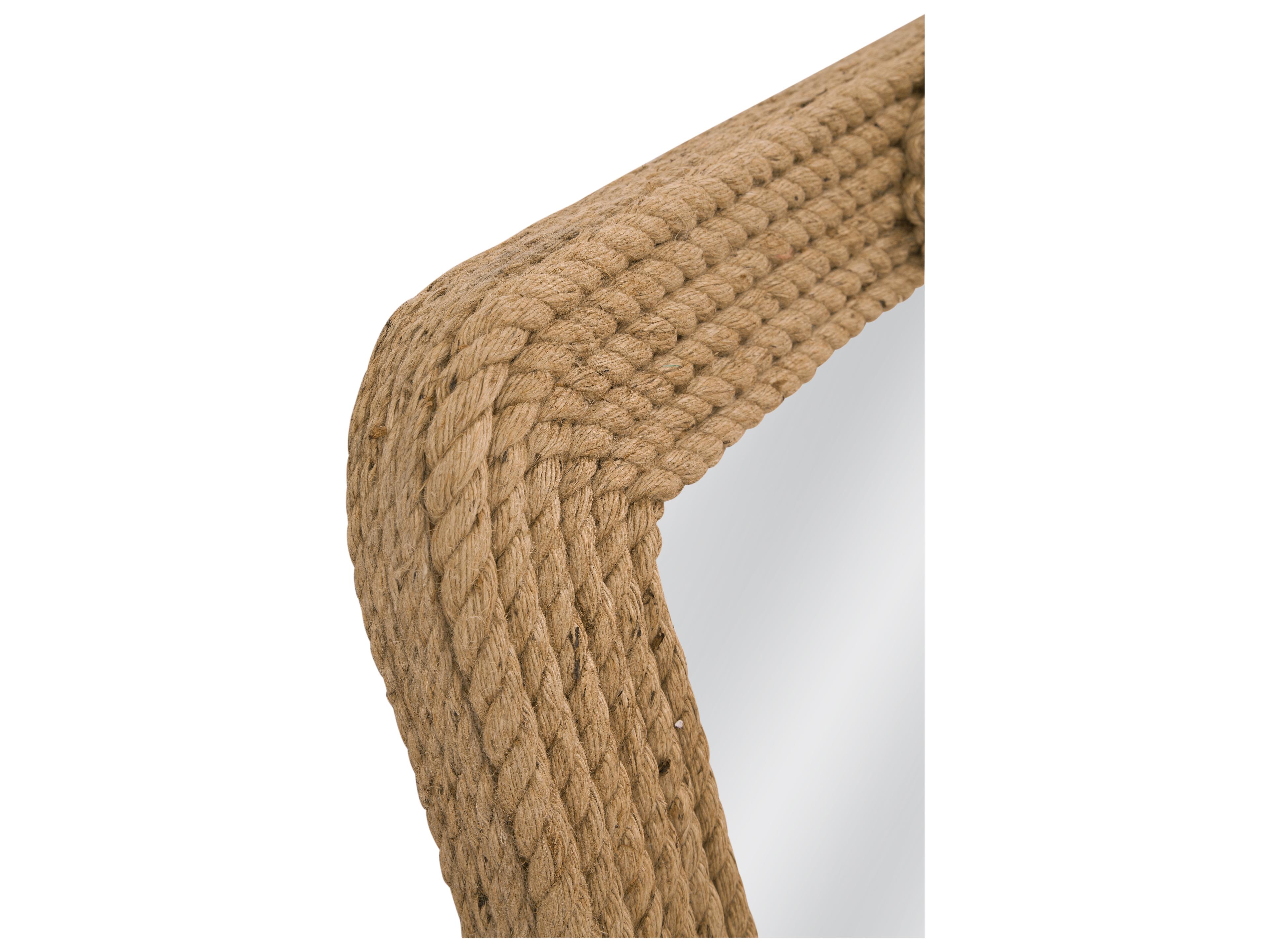 Bassett Mirror Nautical Rope Rectangular Wall Mirror