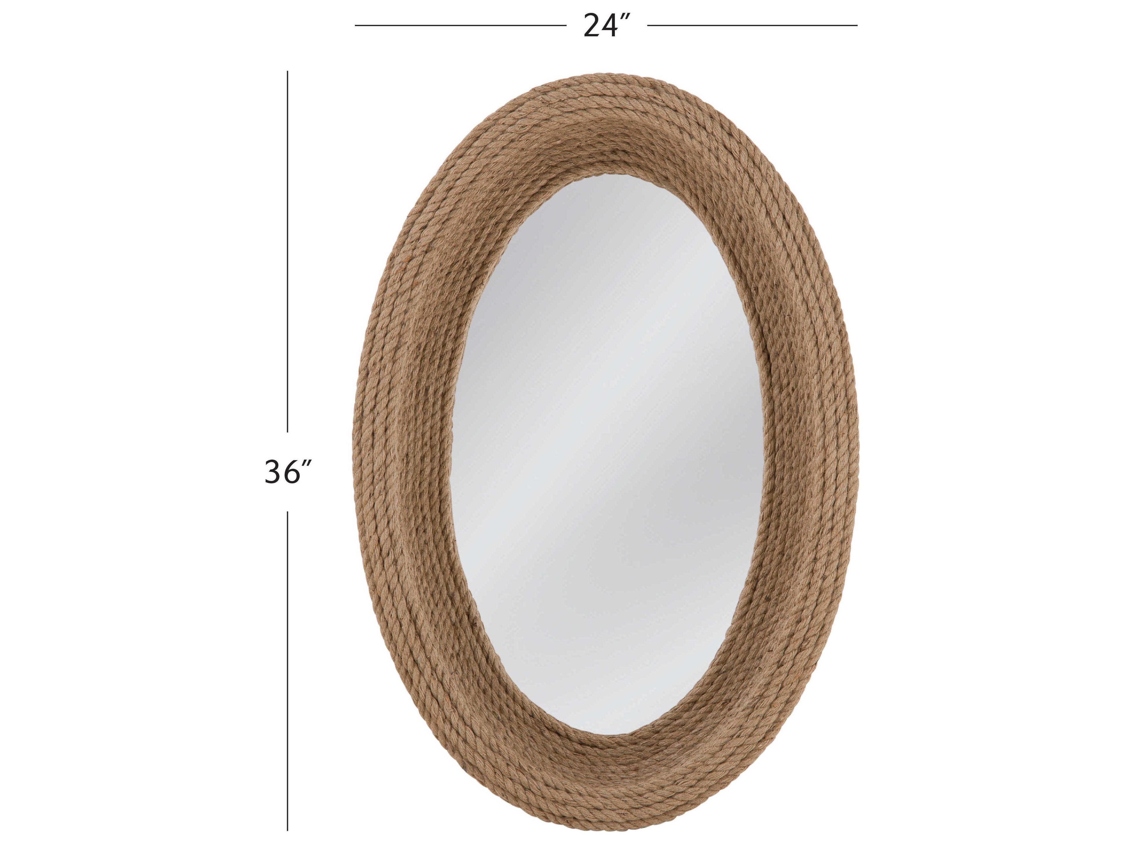 Bassett Mirror Ragatta Brown Wall Oval