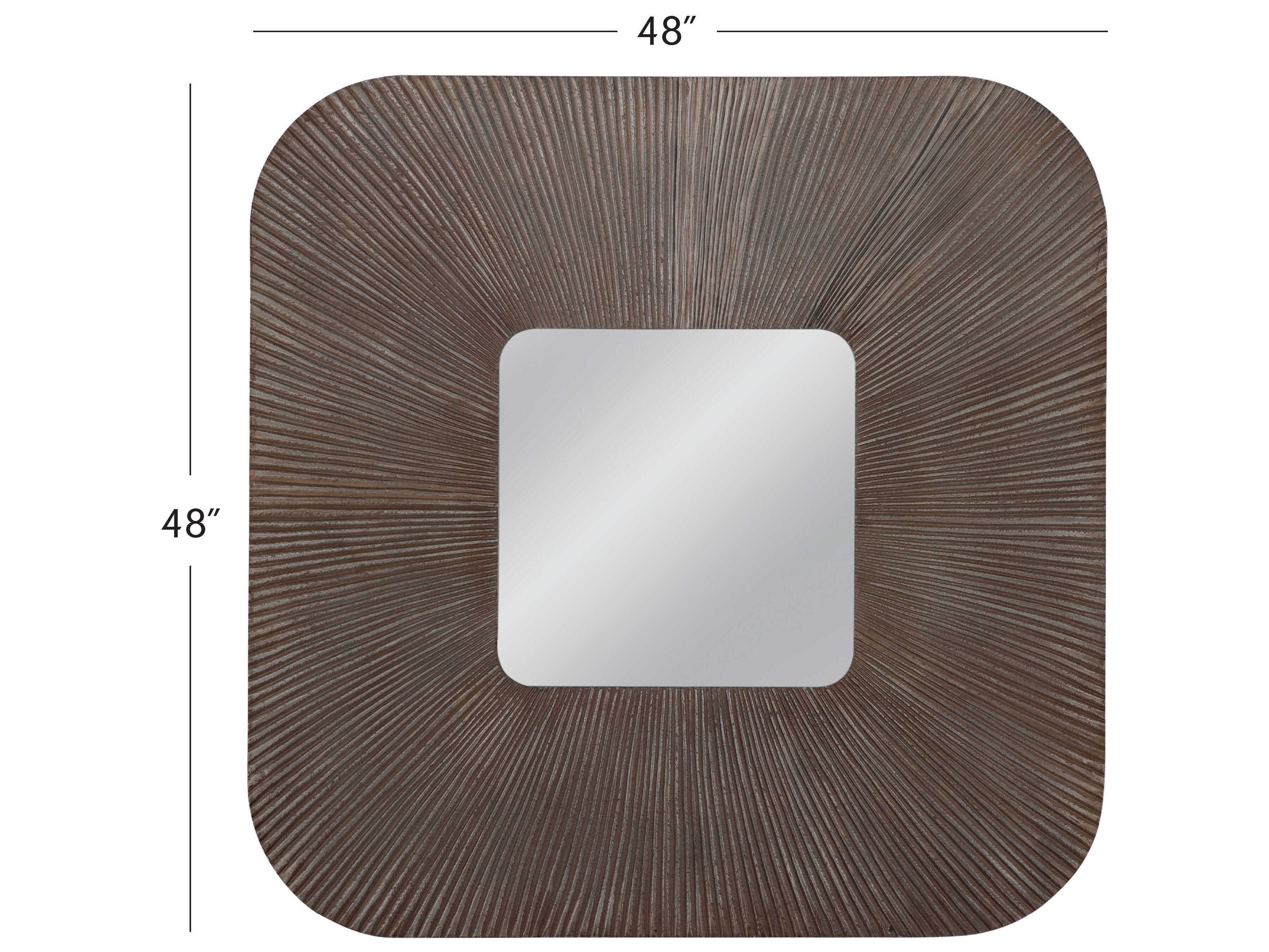 Bassett Mirror Zamba Brown Wall Square