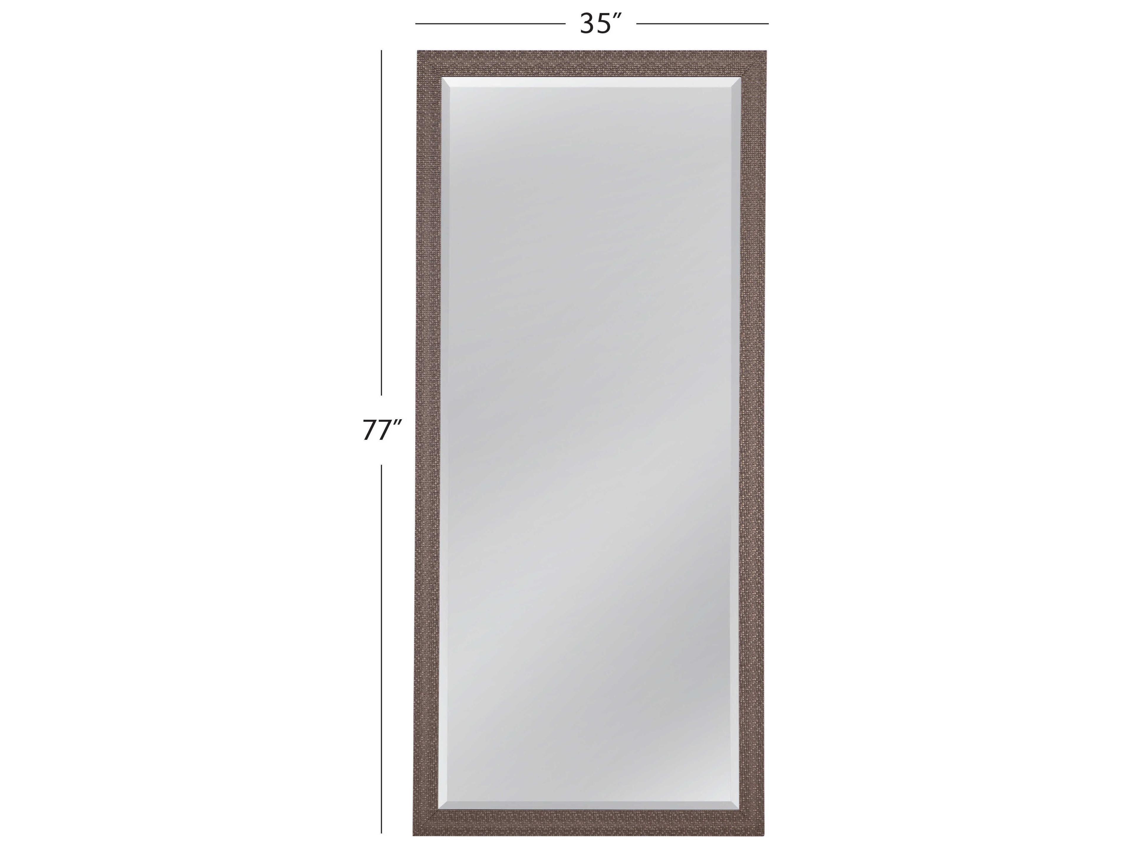 Bassett Mirror Juniper Silver Floor Rectangular