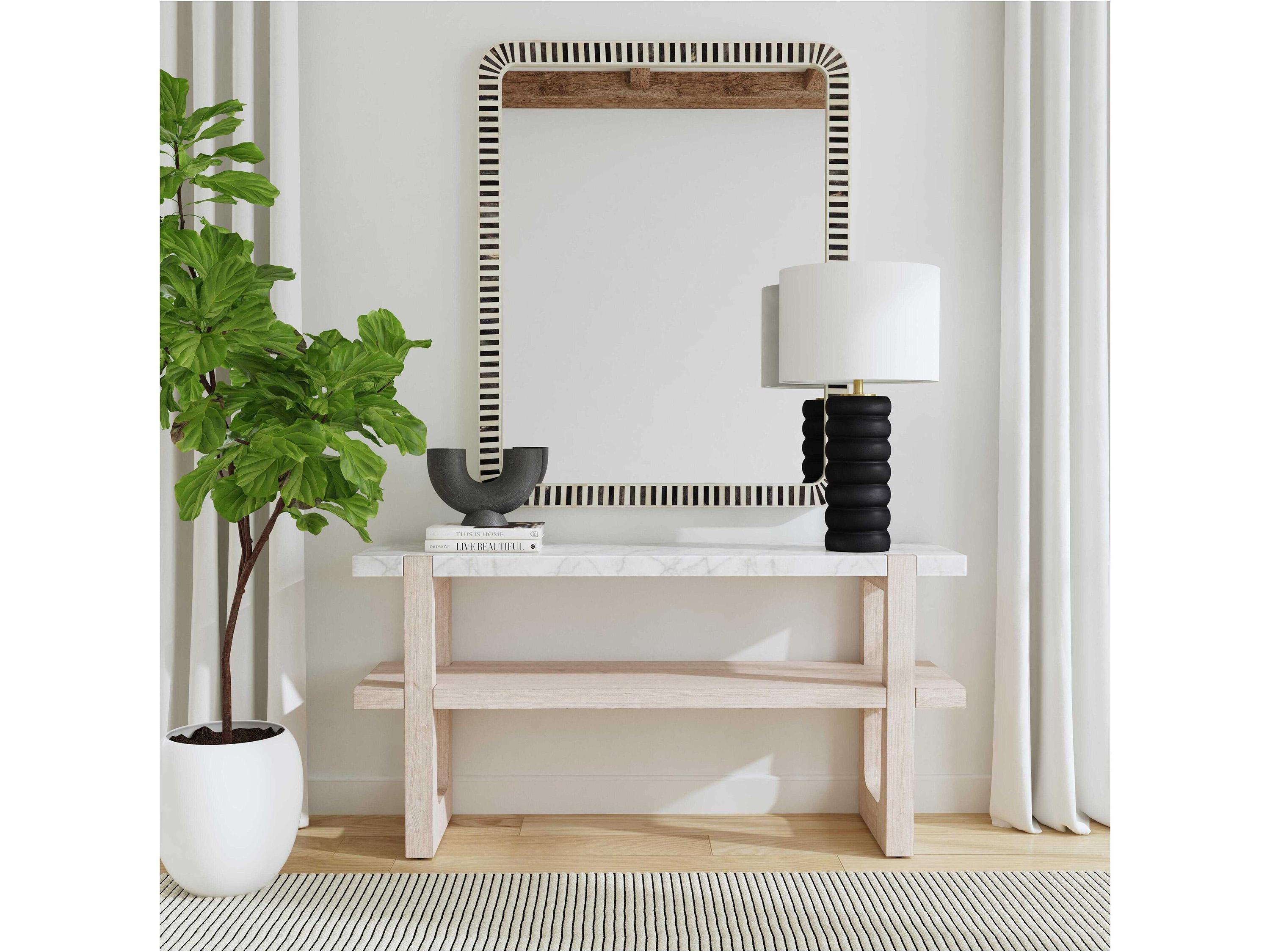 Bassett Mirror Cyrus Black Wall Rectangular