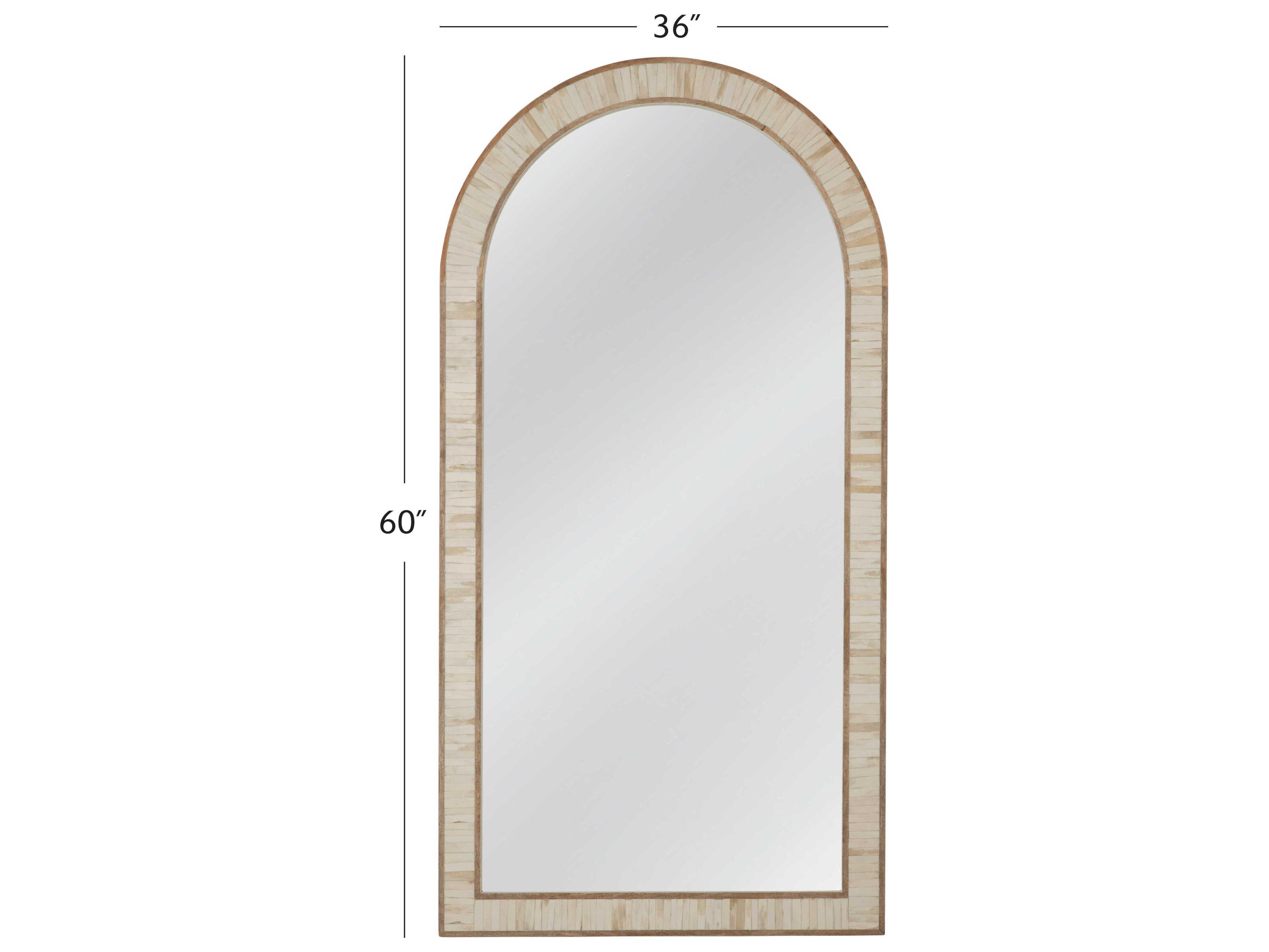 Bassett Mirror Brown Halsey Floor Mirror