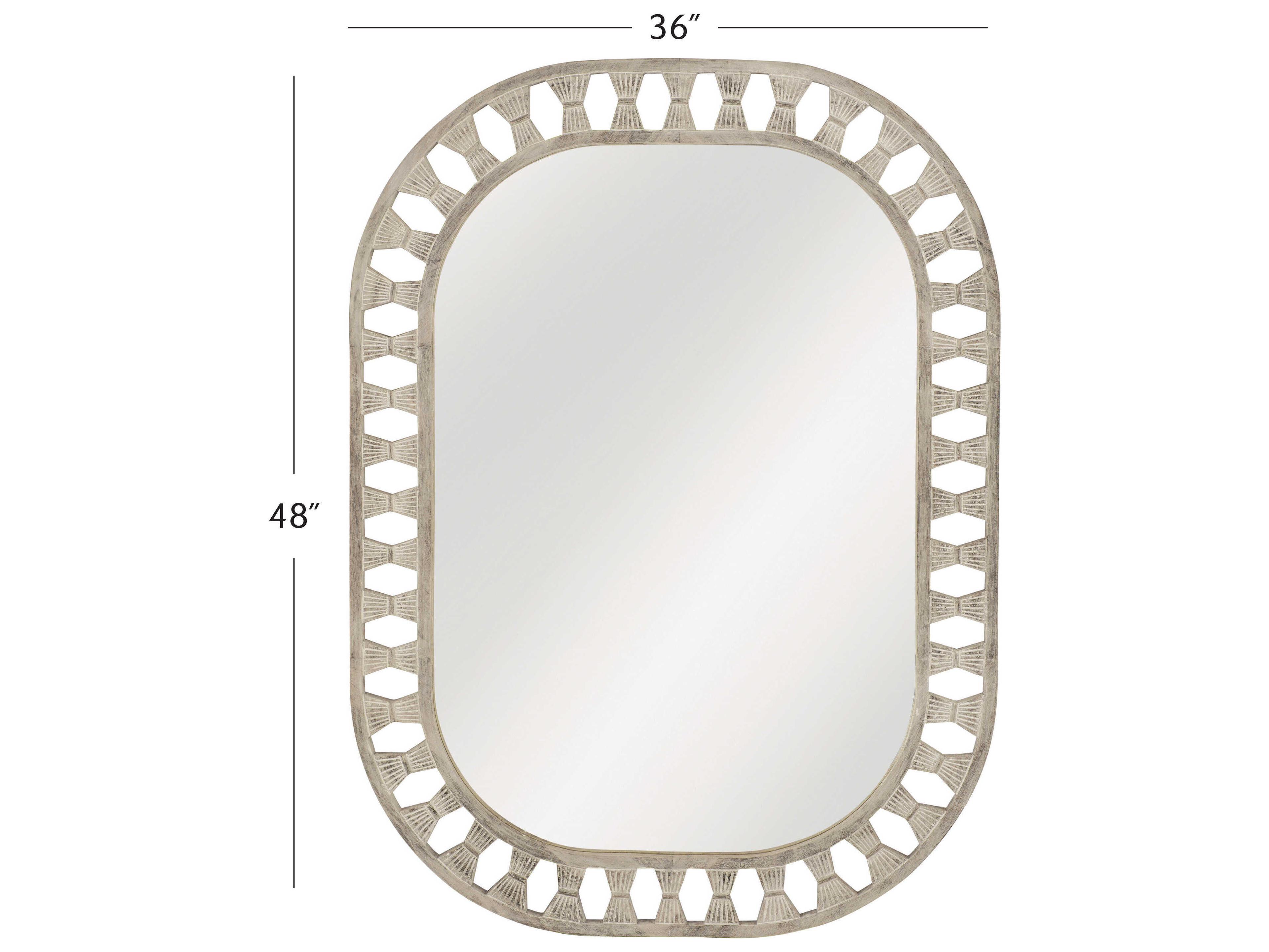 Bassett Mirror White Enya Wall Mirror