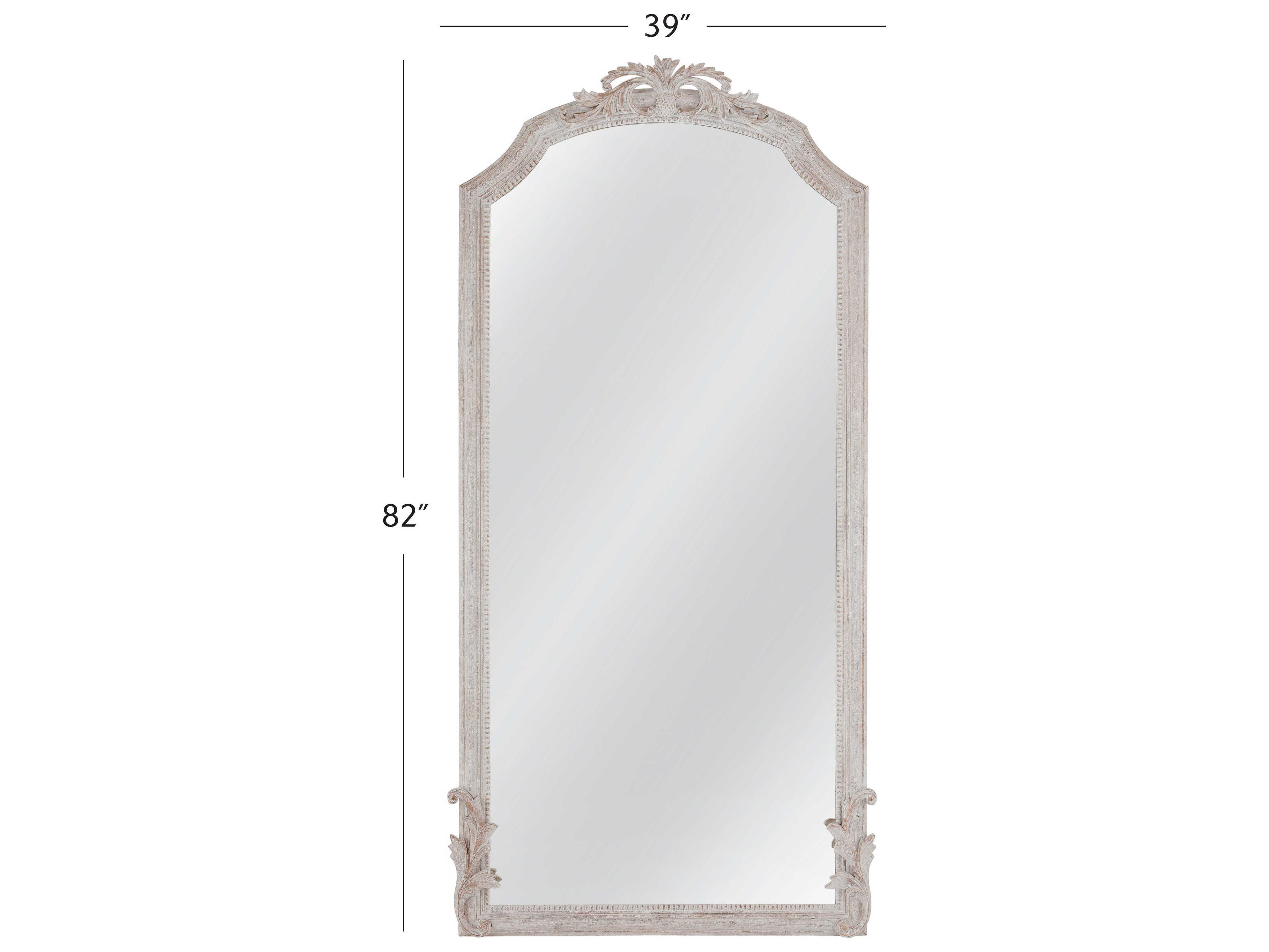 Bassett Mirror White Coltrane Floor Mirror