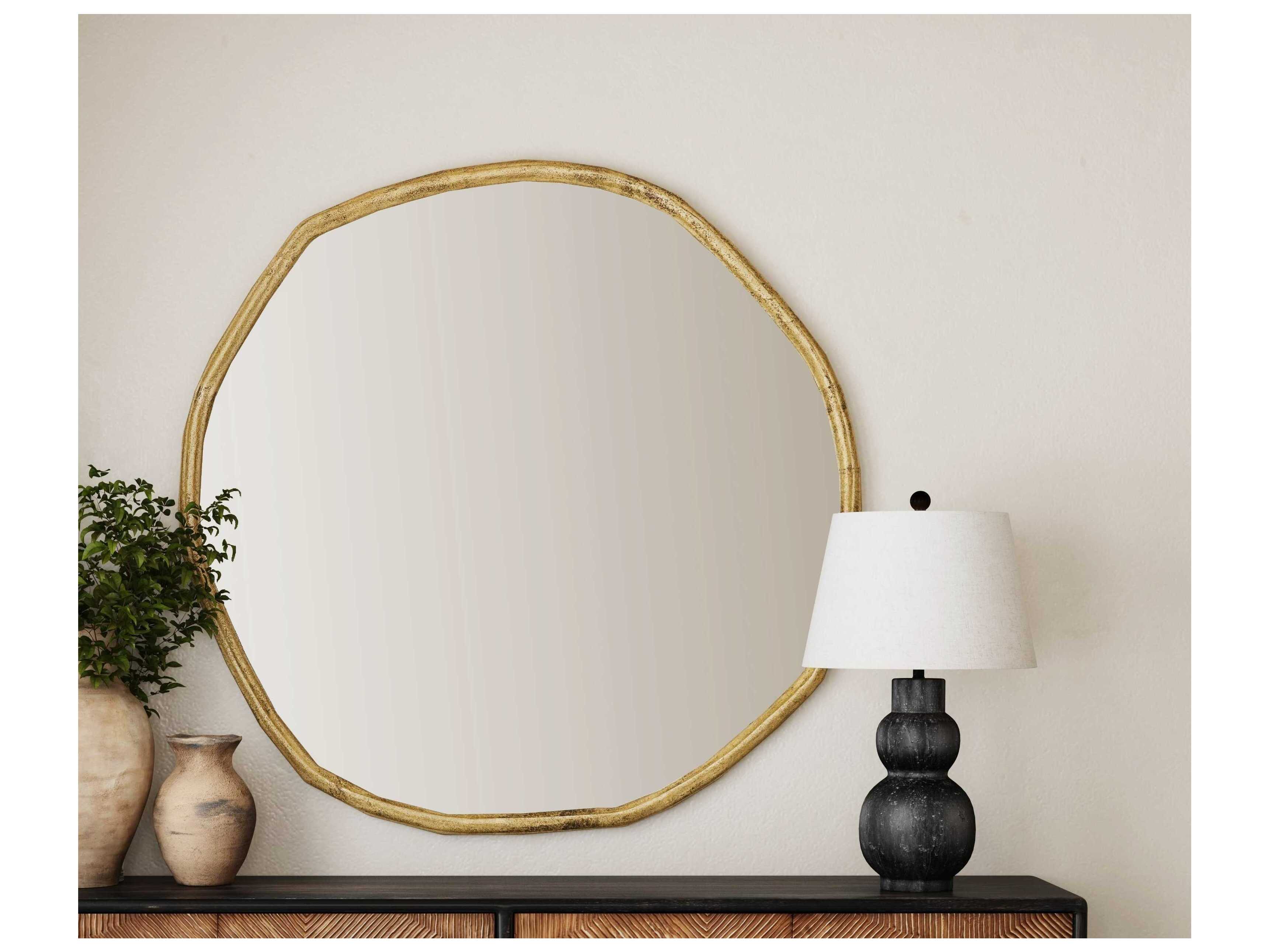 Bassett Mirror Brass Grant Wall Mirror