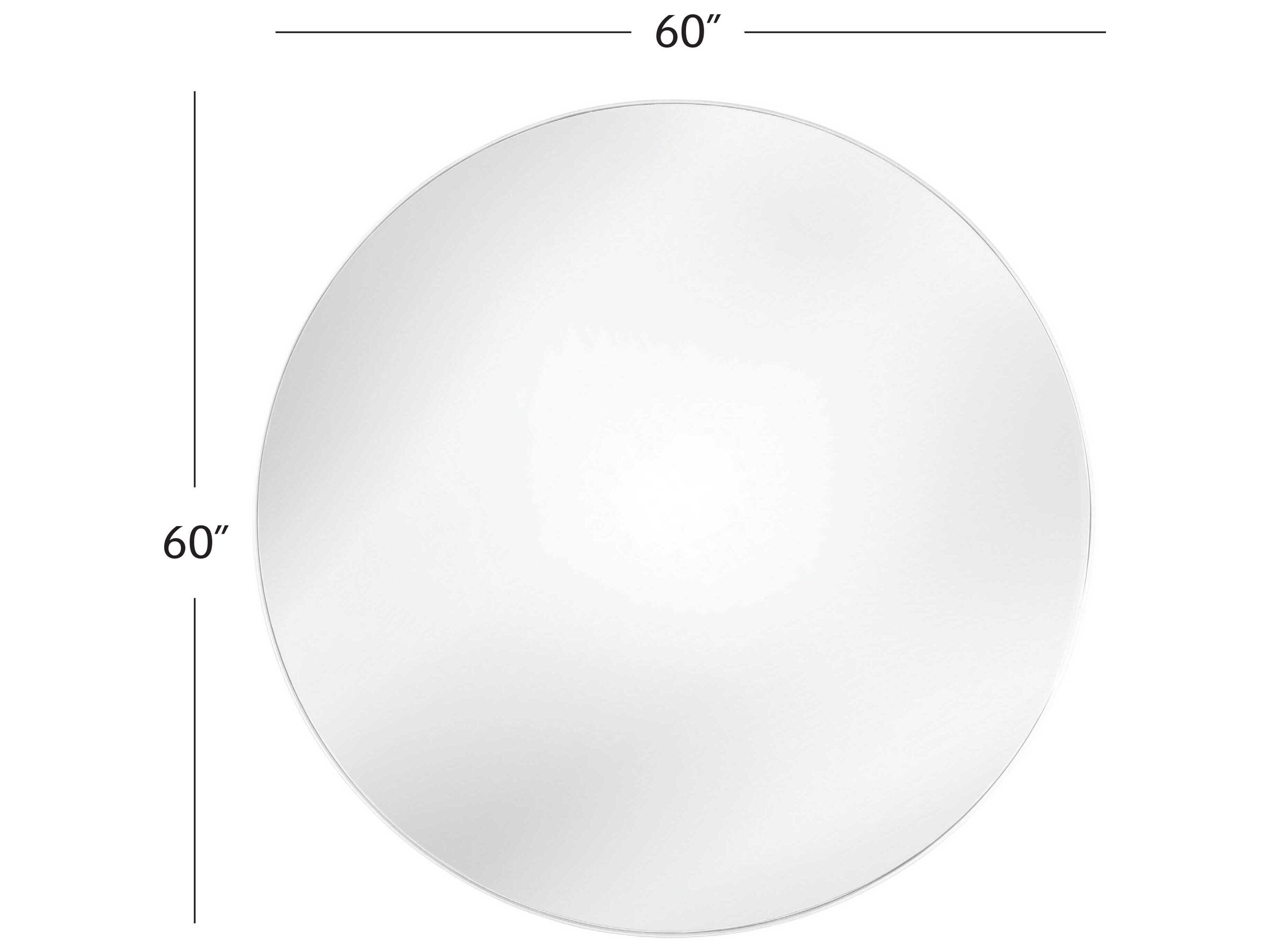 Bassett Mirror Eltham White Wall Round