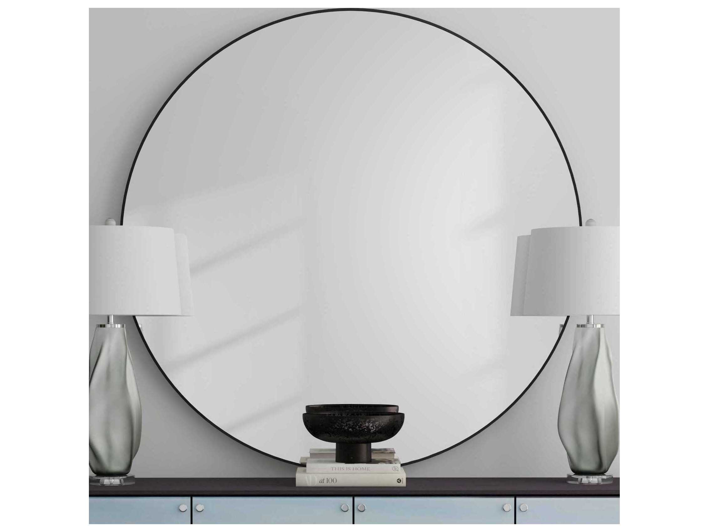 Bassett Mirror Eltham Black Wall Round
