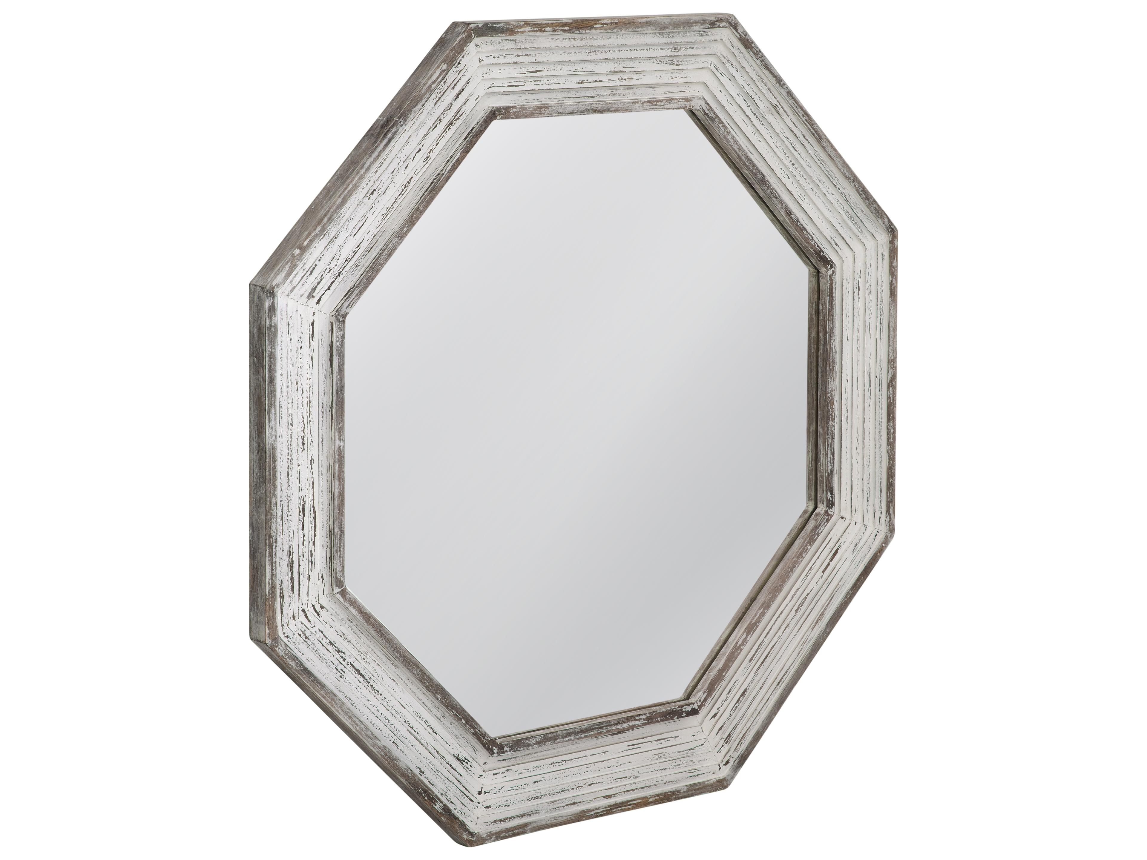 Bassett Mirror Marden White Washed Wall Mirror
