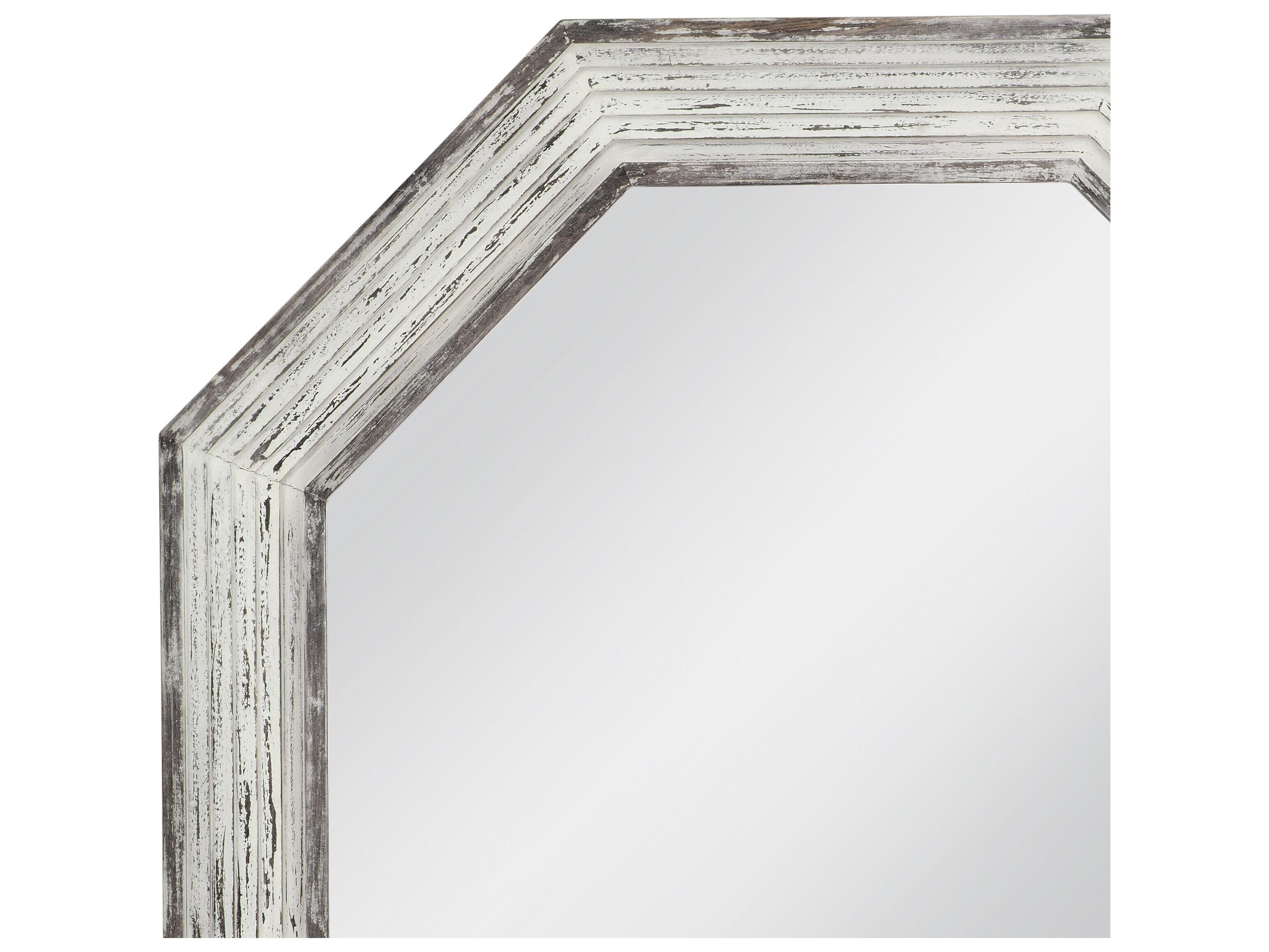 Bassett Mirror Marden White Washed Wall Mirror