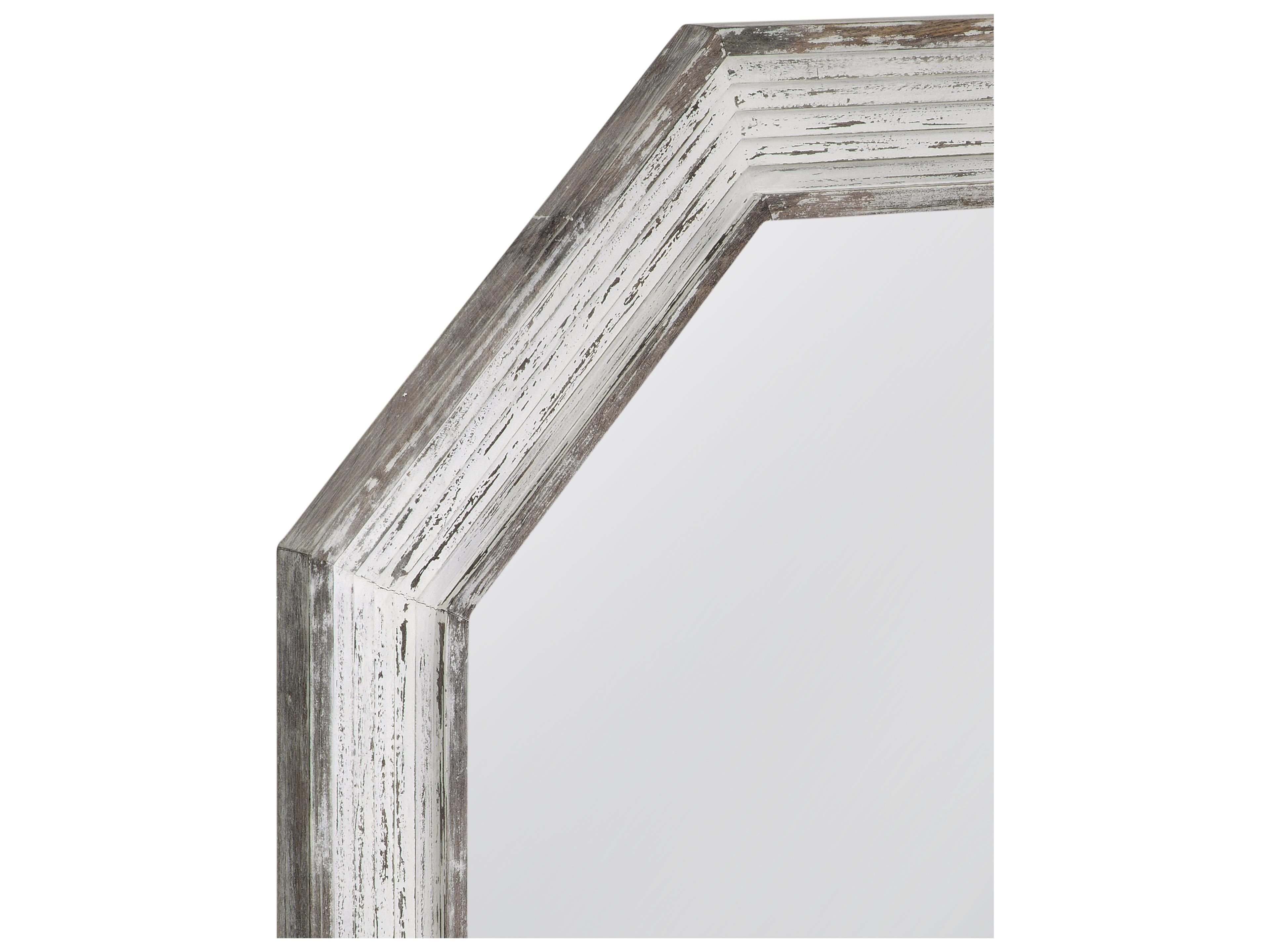 Bassett Mirror Marden White Washed Wall Mirror
