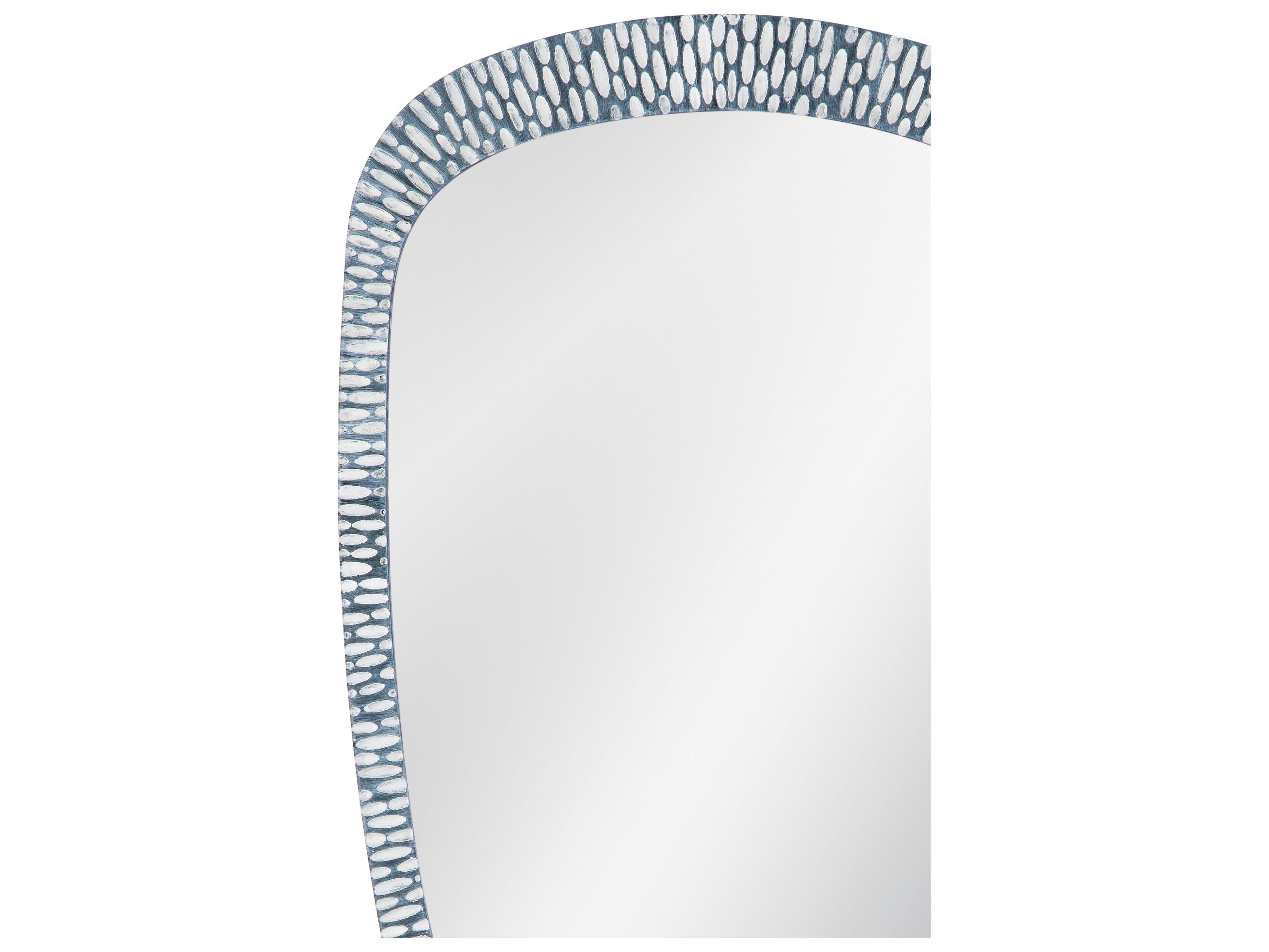 Bassett Mirror Maddox Distressed Gray Wall Mirror