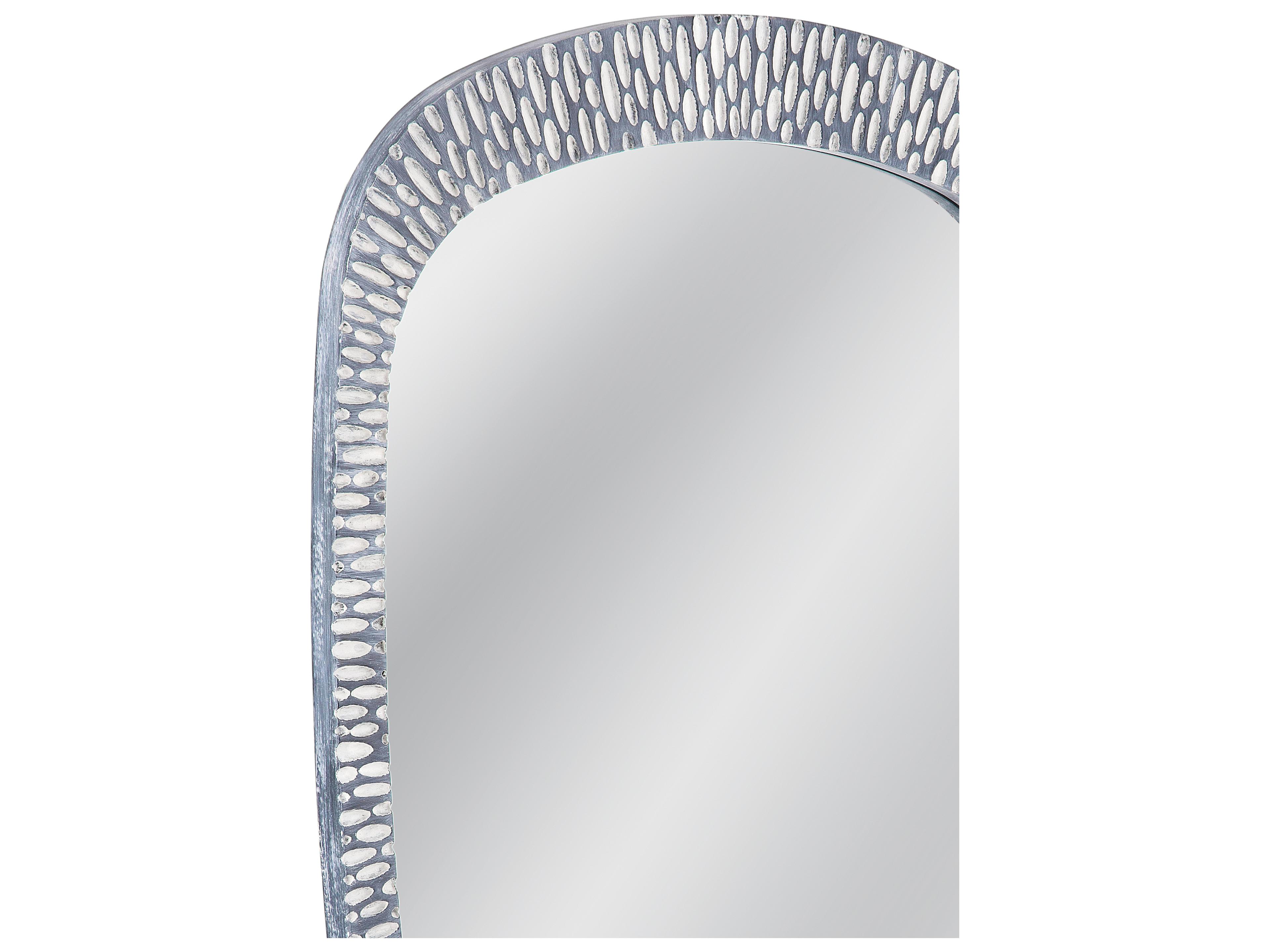 Bassett Mirror Maddox Distressed Gray Wall Mirror