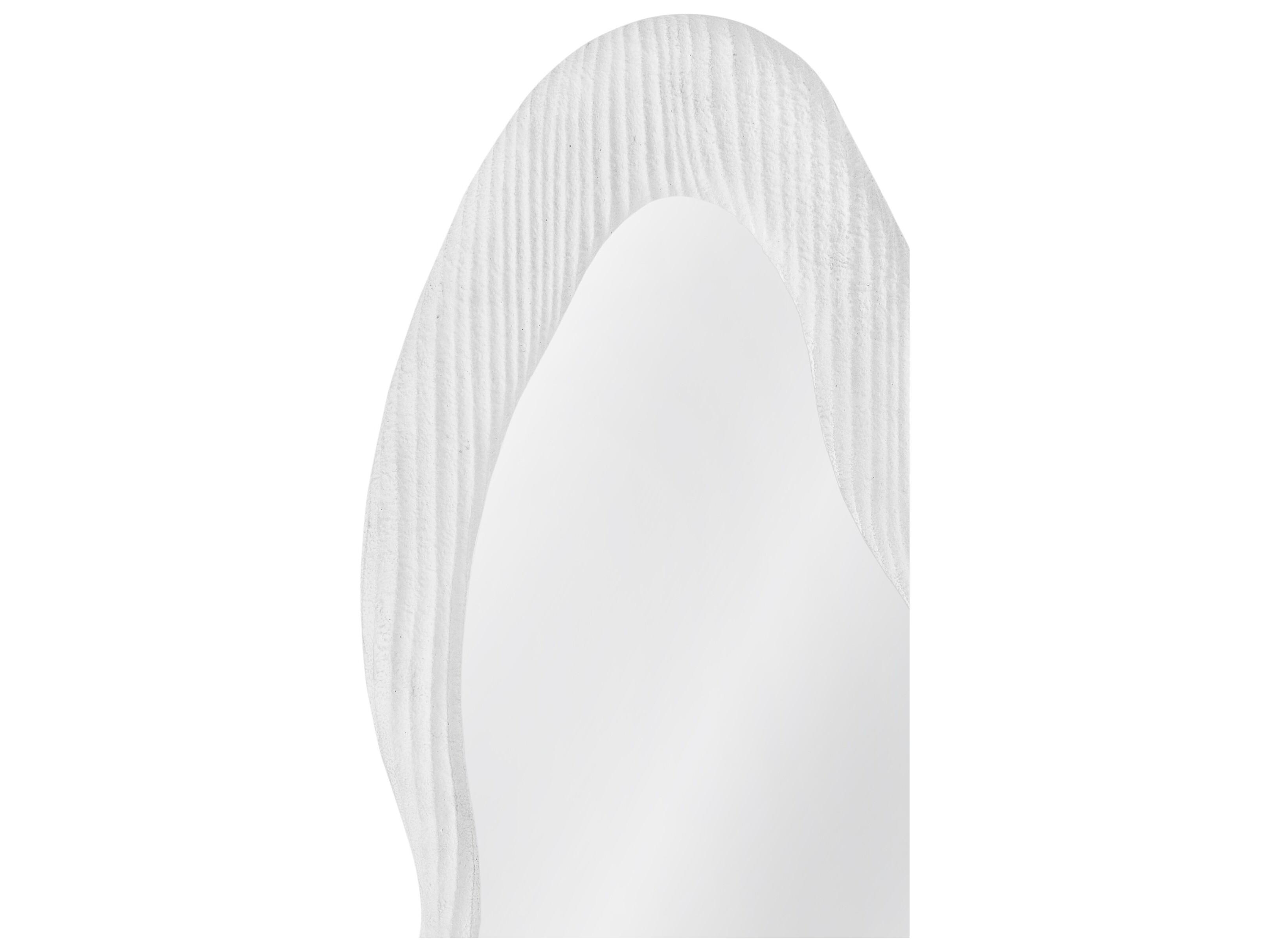 Bassett Mirror Dianne Matte White Wall Mirror