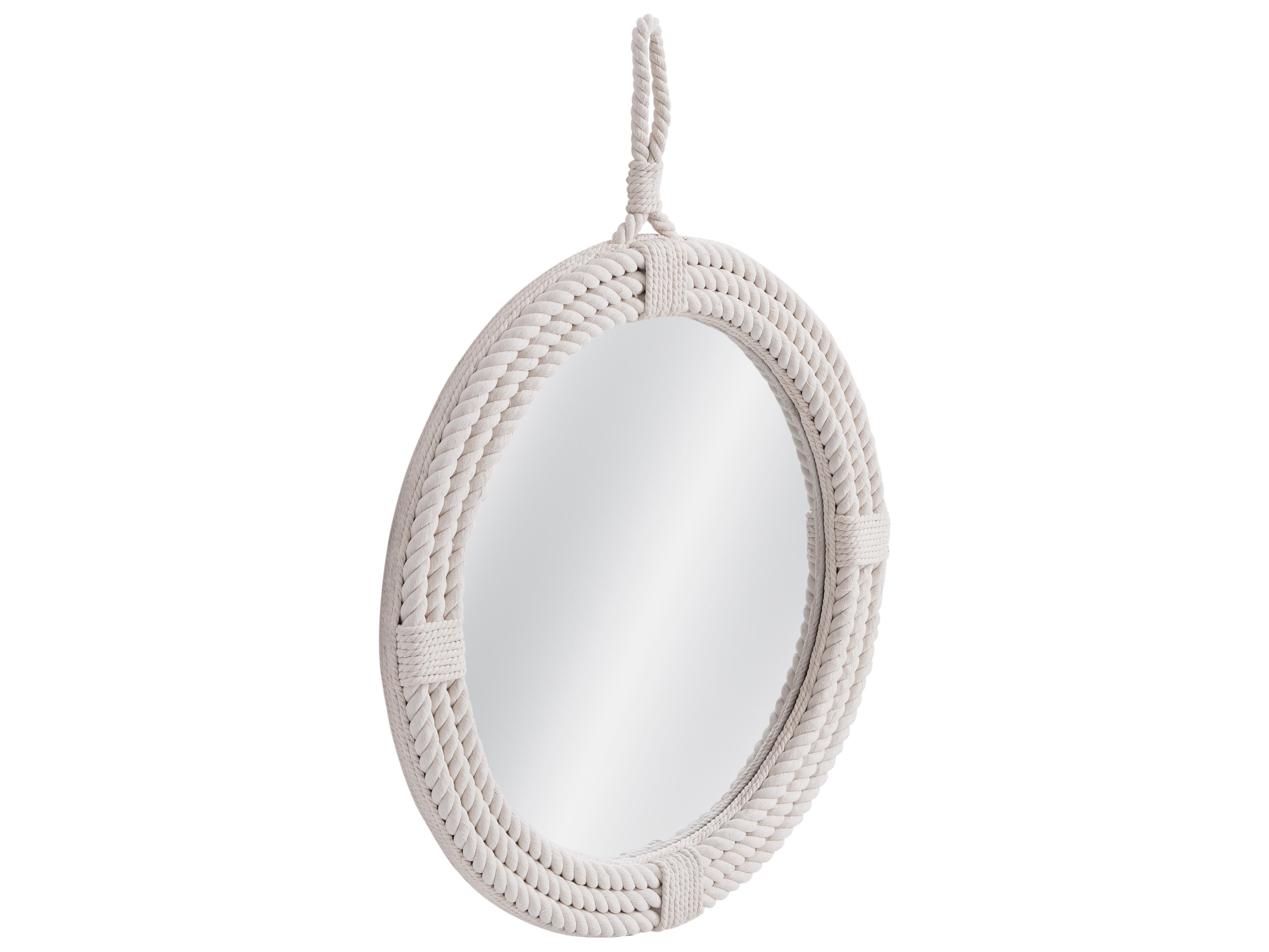 Bassett Mirror Guedry Natural Round Wall Mirror