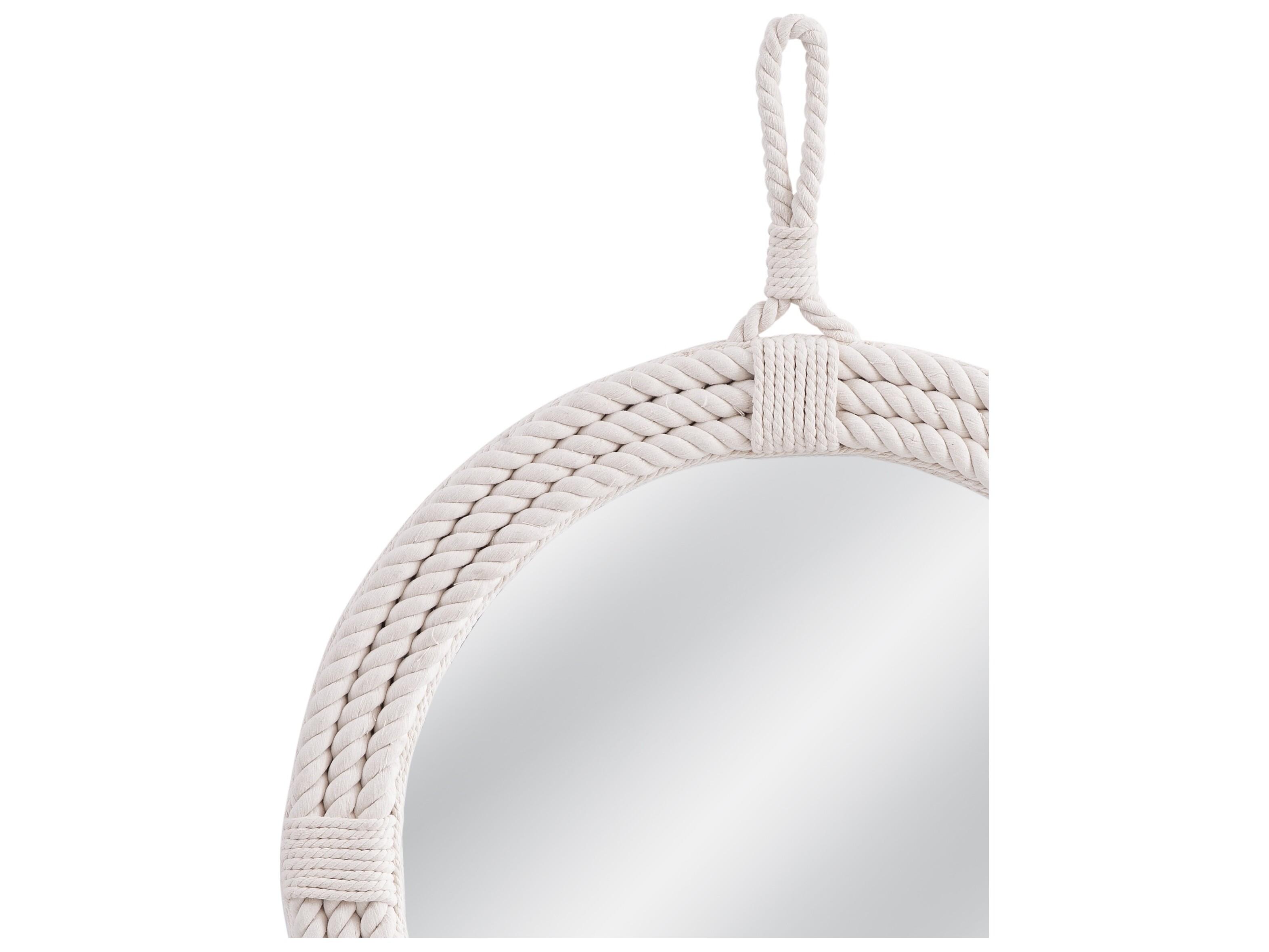 Bassett Mirror Guedry Natural Round Wall Mirror