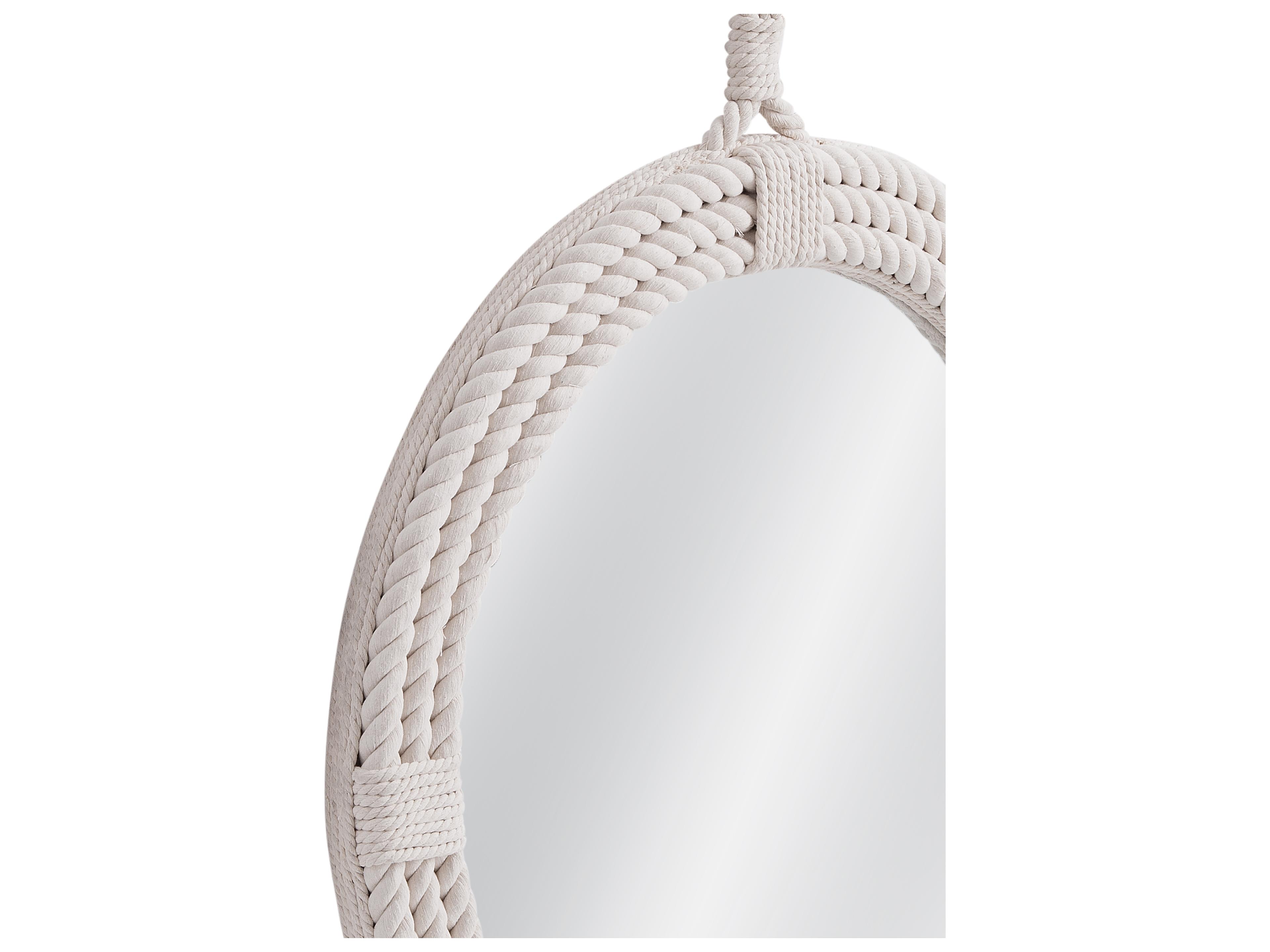 Bassett Mirror Guedry Natural Round Wall Mirror