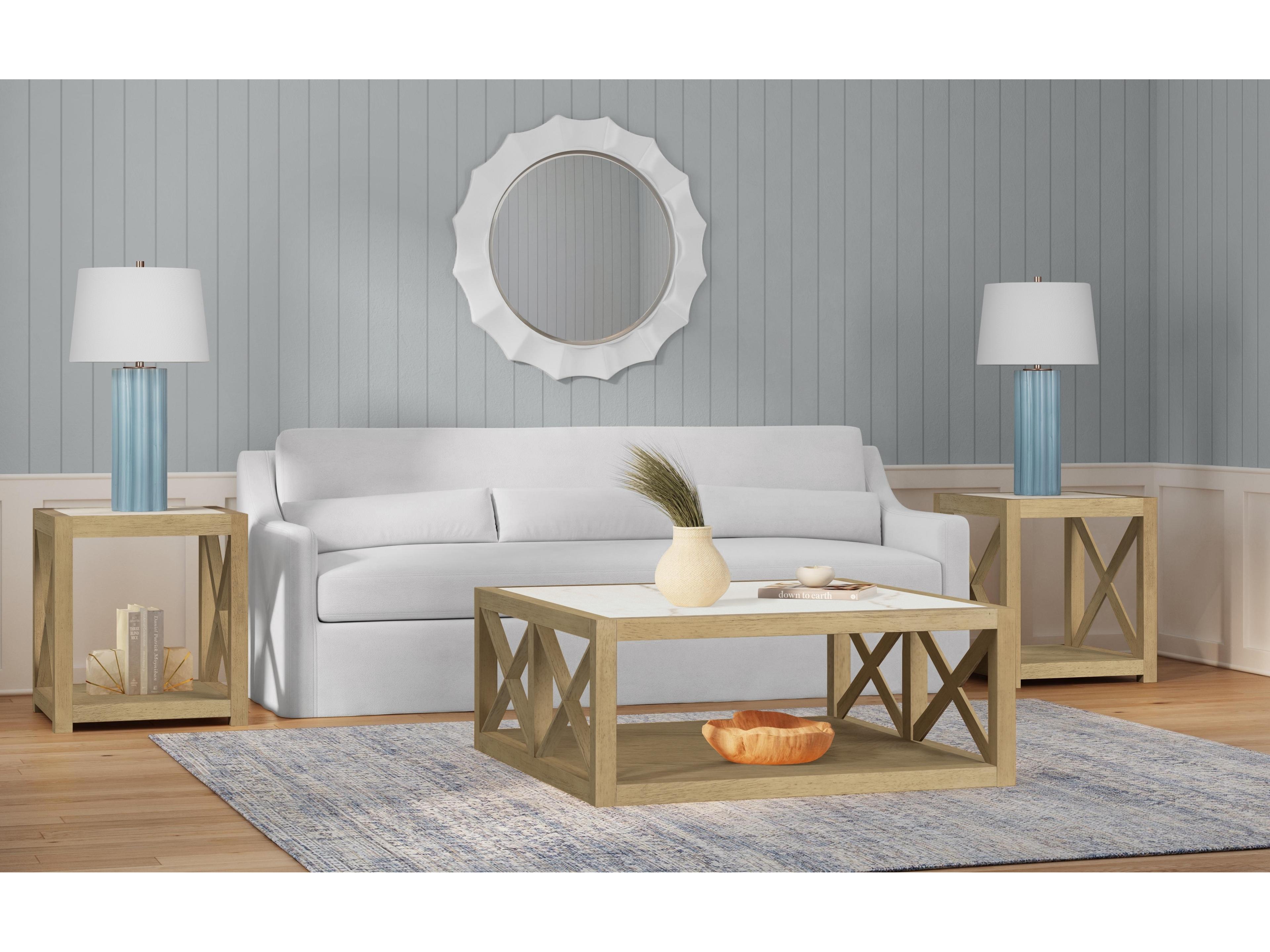 Bassett Mirror White Wall Mirror