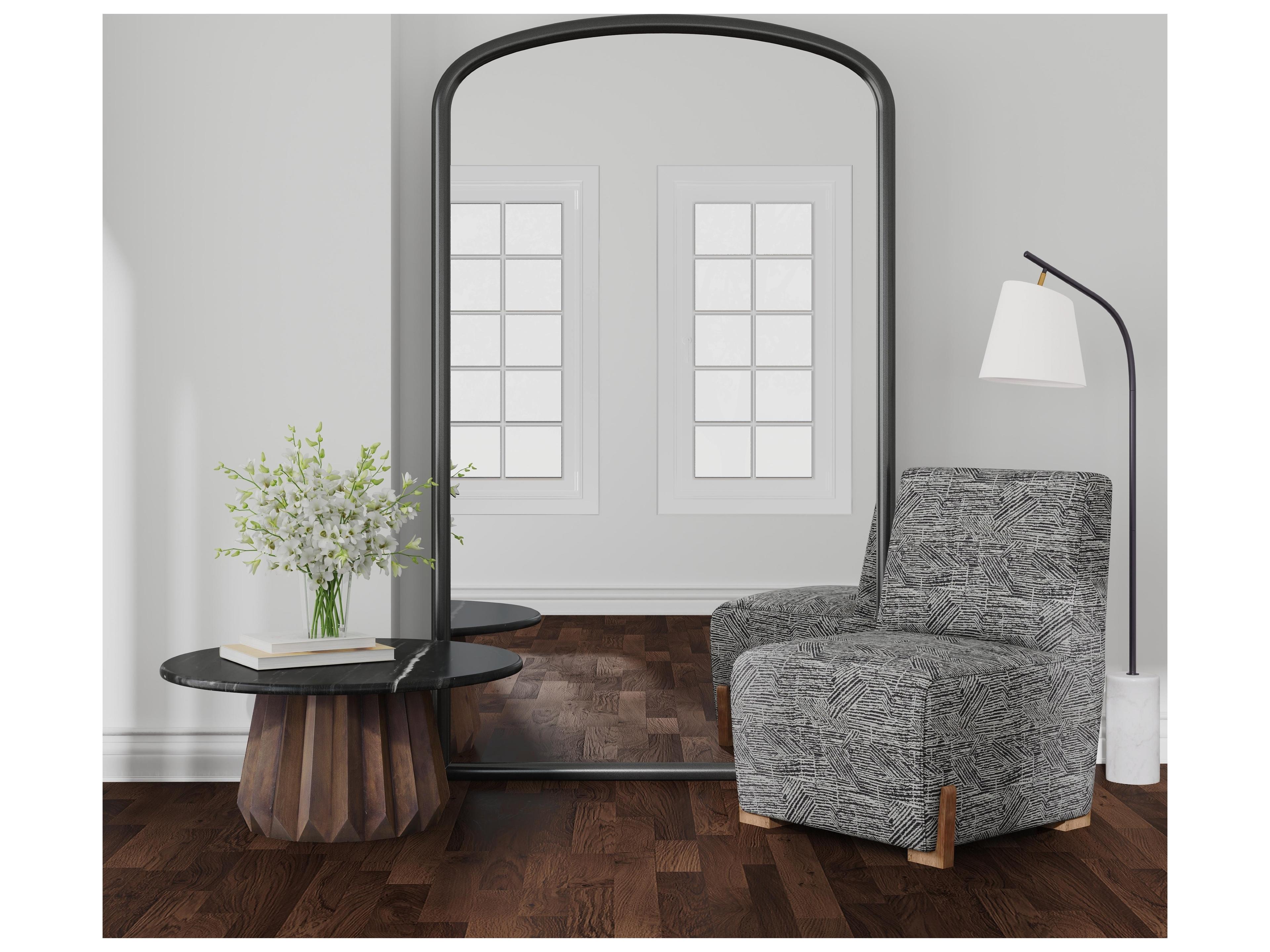 Bassett Mirror Brookings Black Wall Vertical