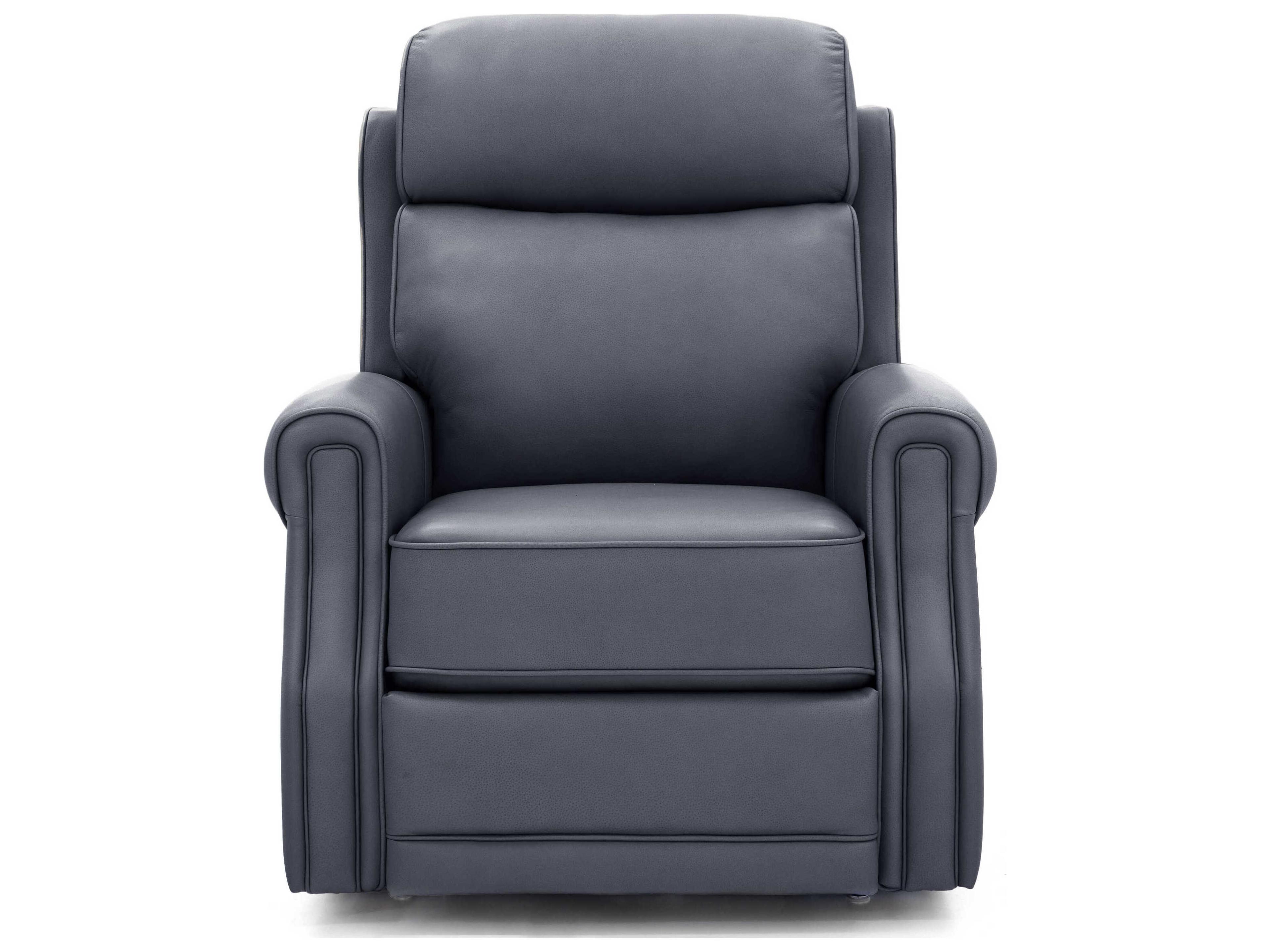 Barcalounger Lux Recline & Lift Lance Sorrento Ocean Gray Faux Leather Recliner