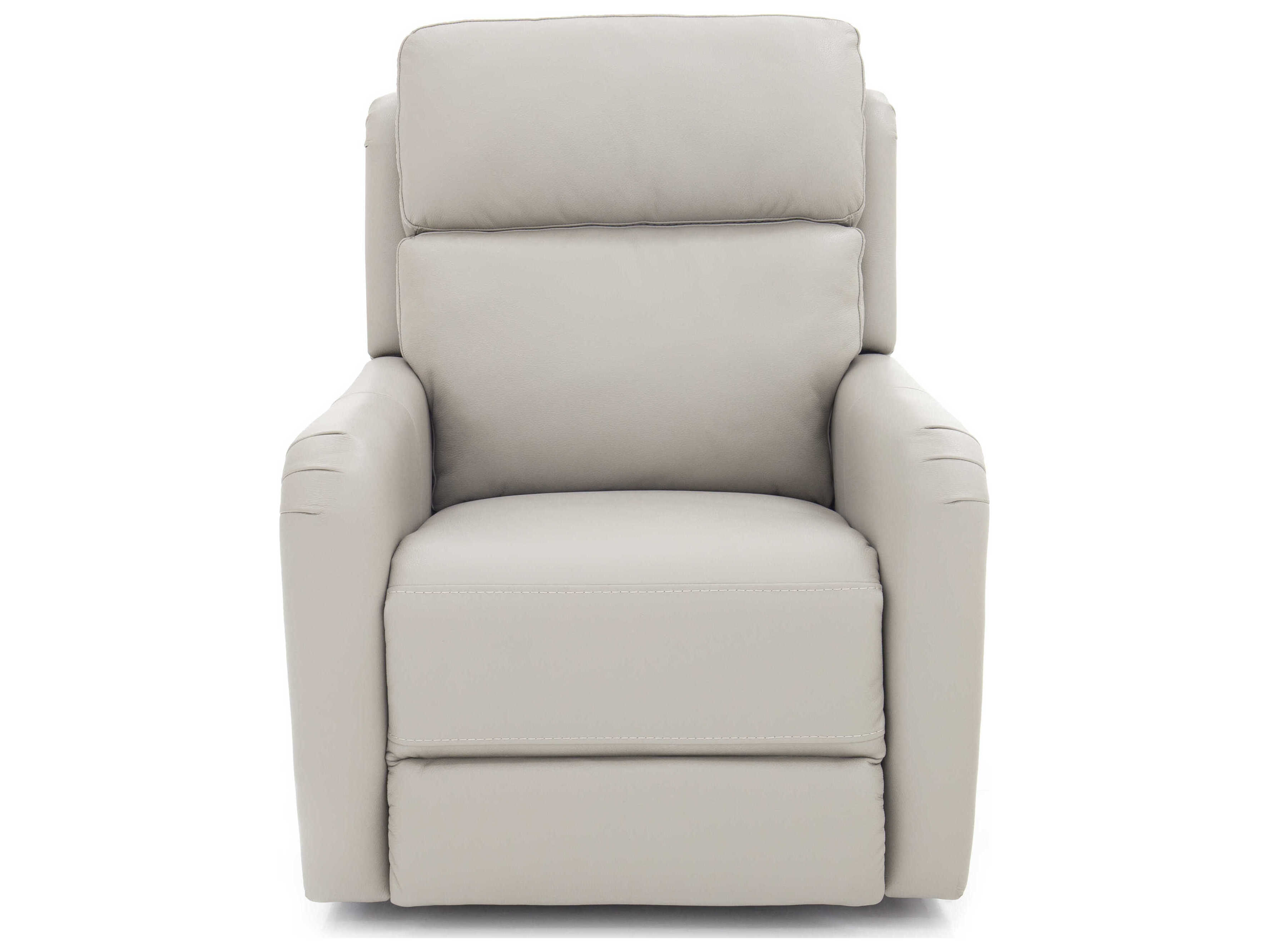 Barcalounger Lux Recline & Lift Longview Rainer Dove White Faux Leather Recliner