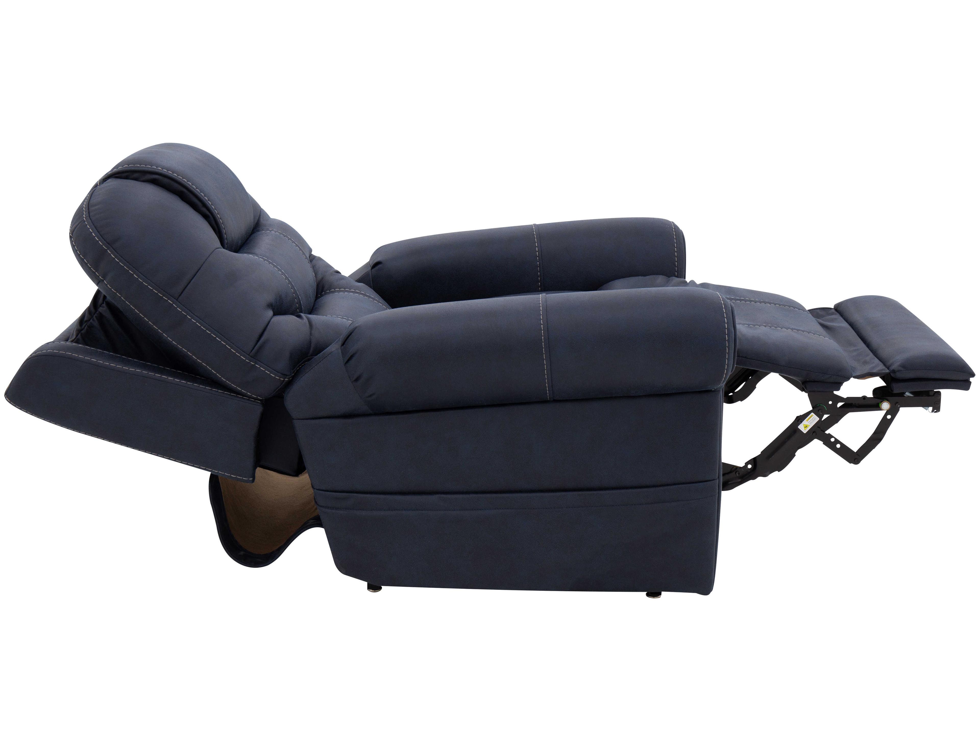 Barcalounger Lux Recline & Lift Lucas Canyon Ocean Blue Upholstered Recliner
