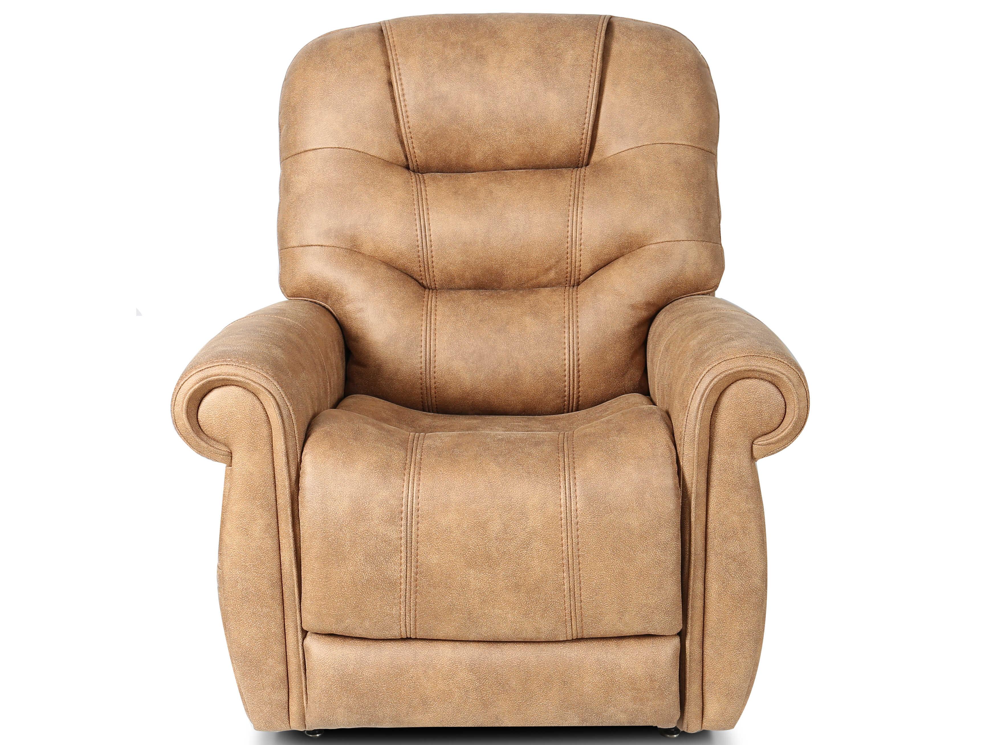 Barcalounger Lux Recline & Lift Lucas Canyon Silt Tan Upholstered Recliner