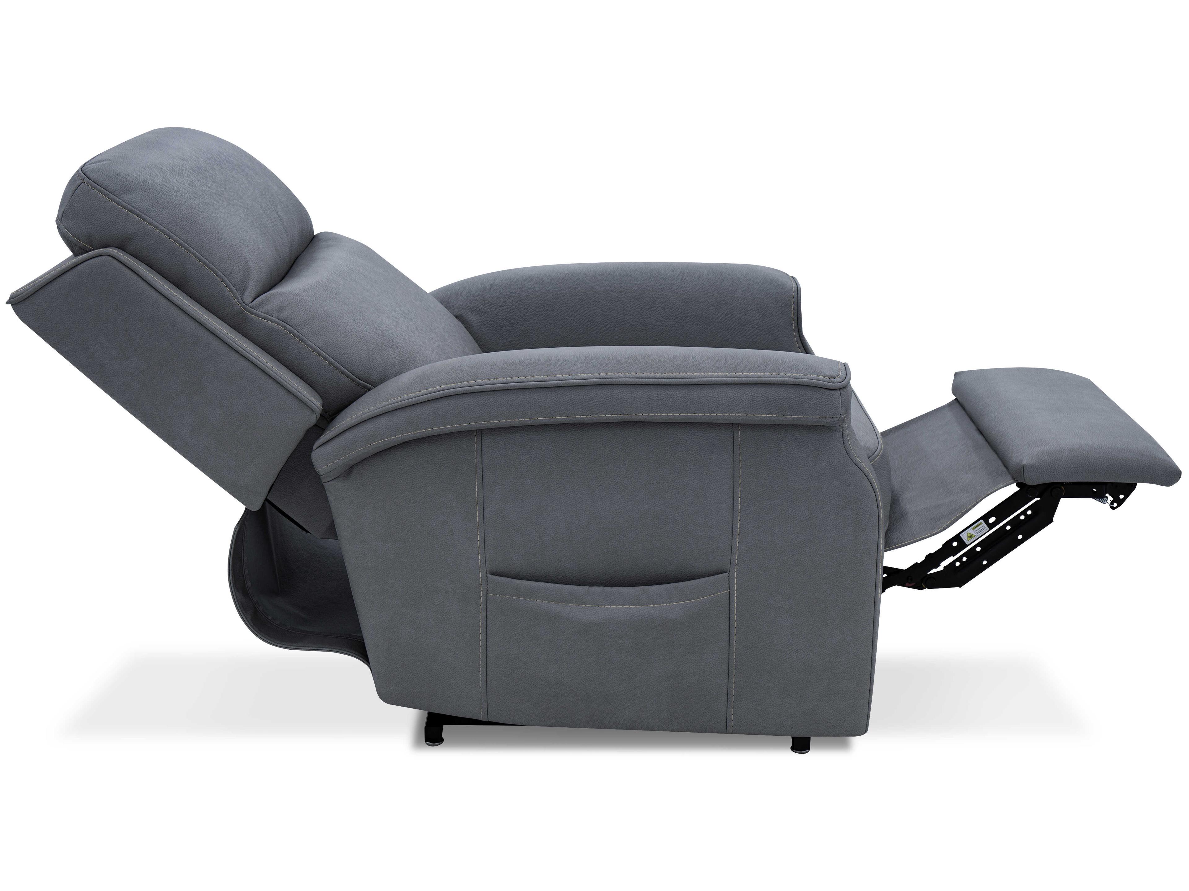 Barcalounger Lux Recline & Lift Lena Cappriccio Slate Gray Upholstered Recliner