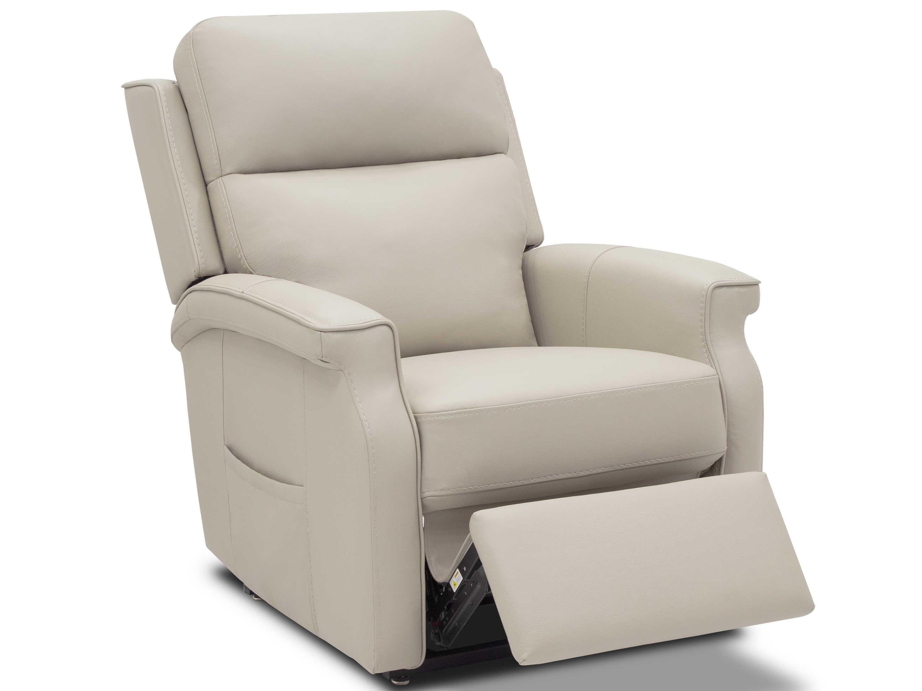 Barcalounger Lux Recline & Lift Lena Rainer Dove Beige Upholstered Recliner