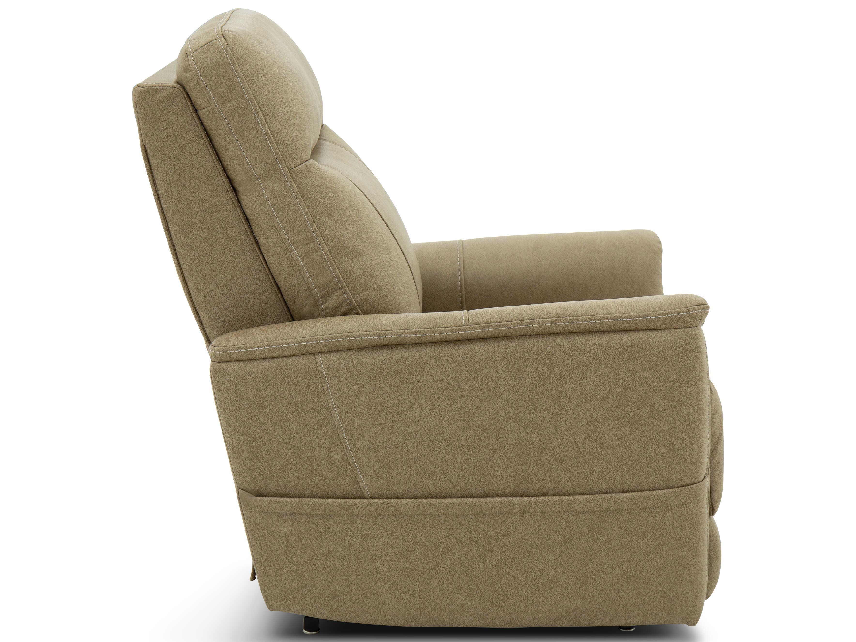 Barcalounger Lux Recline & Lift Montclair Jumbo Sand Tan Upholstered Recliner