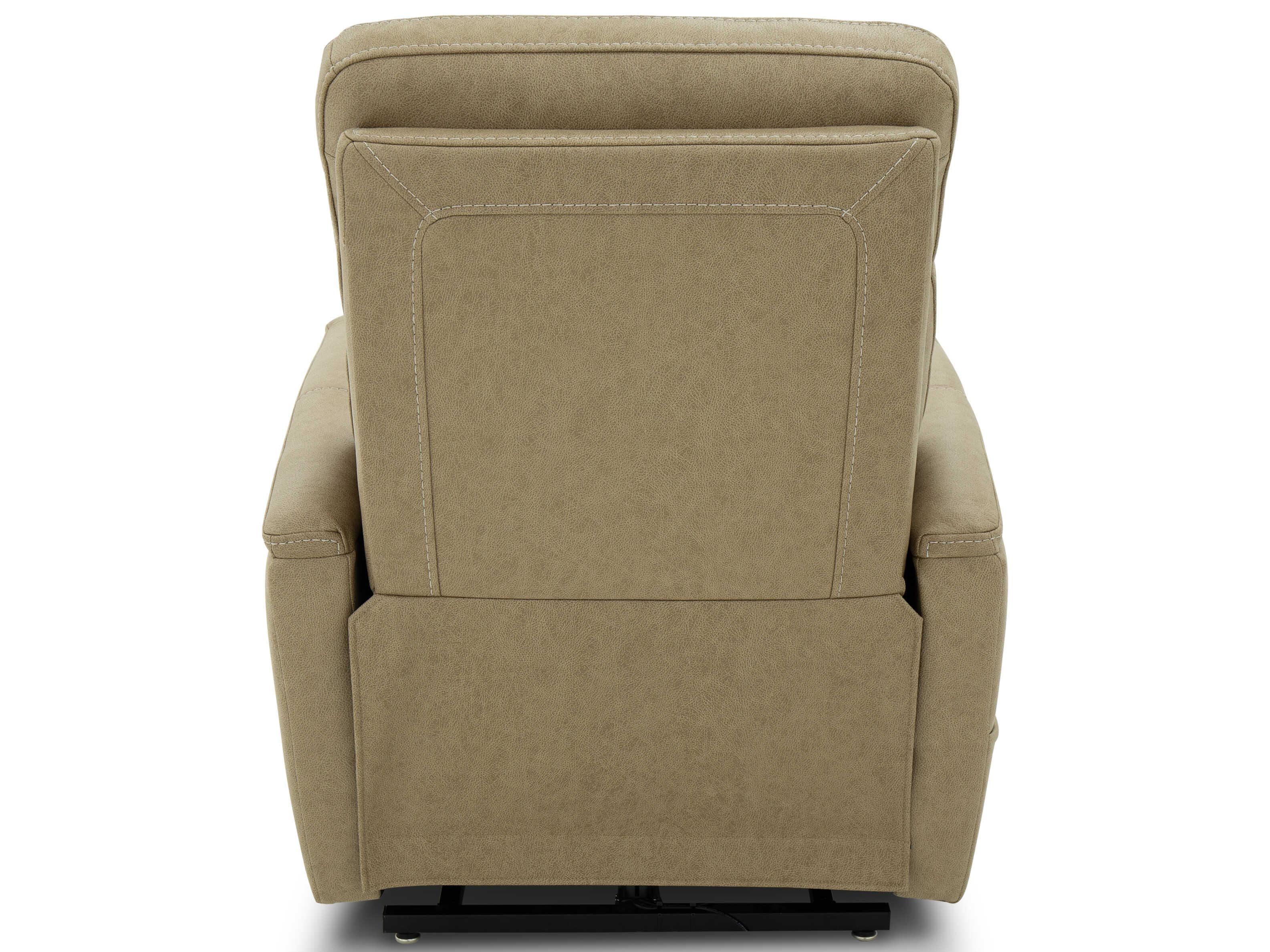 Barcalounger Lux Recline & Lift Montclair Jumbo Sand Tan Upholstered Recliner