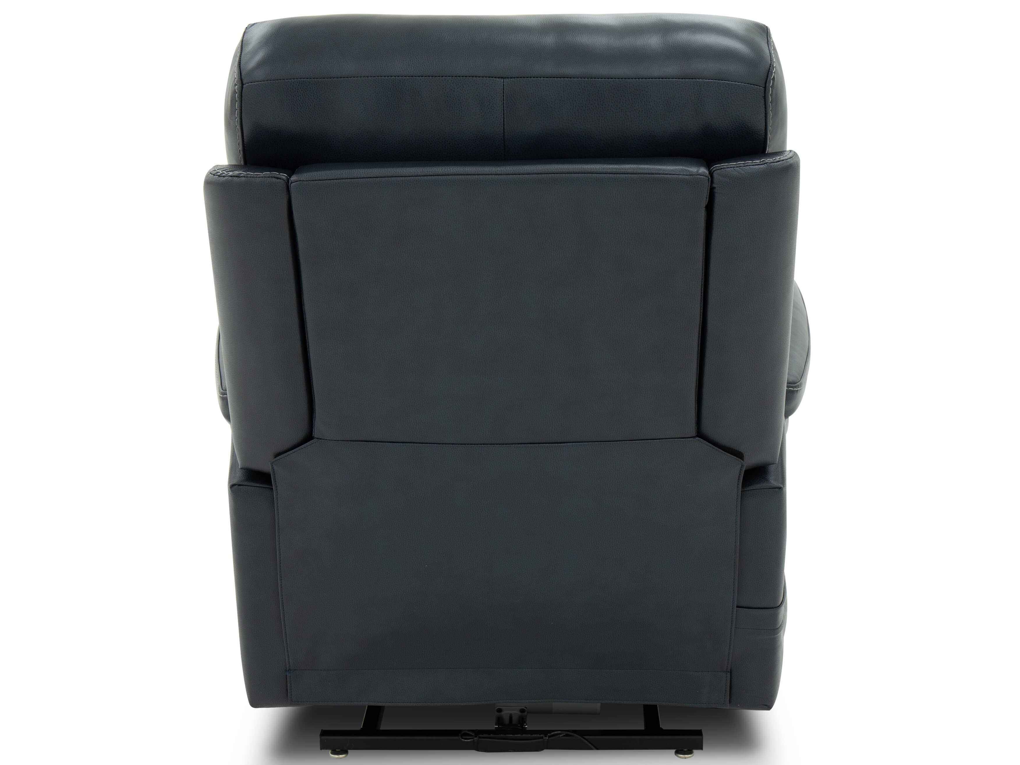 Barcalounger Lux Recline & Lift Moorpark Sorrento Ocean Black Faux Leather Recliner