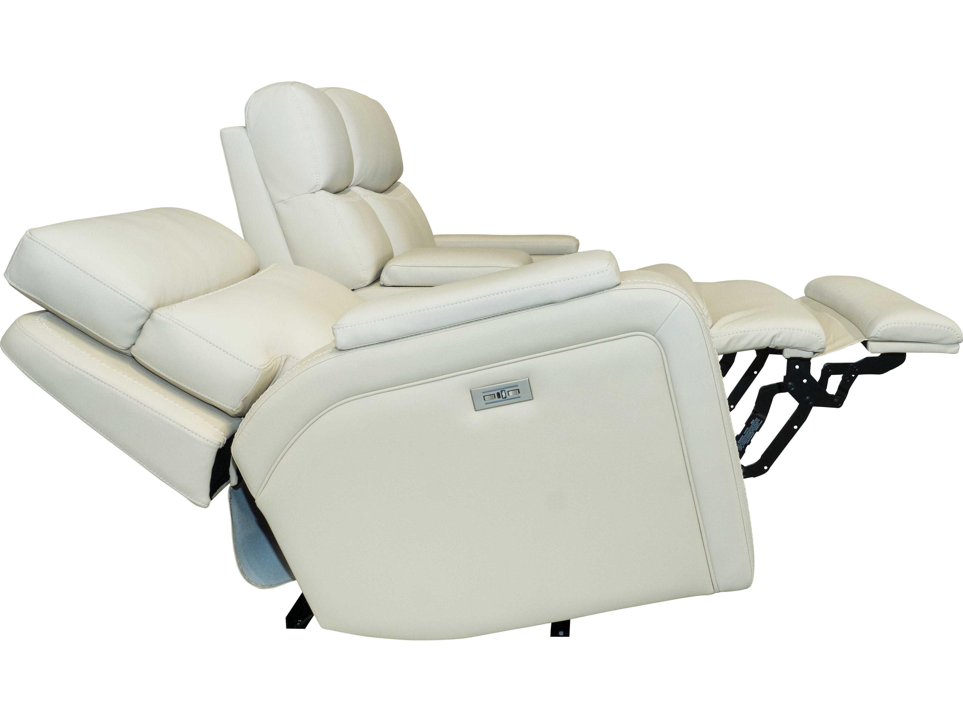 Barcalounger Modern Expressions Gunner Kobi Almond Cream Faux Leather Loveseat