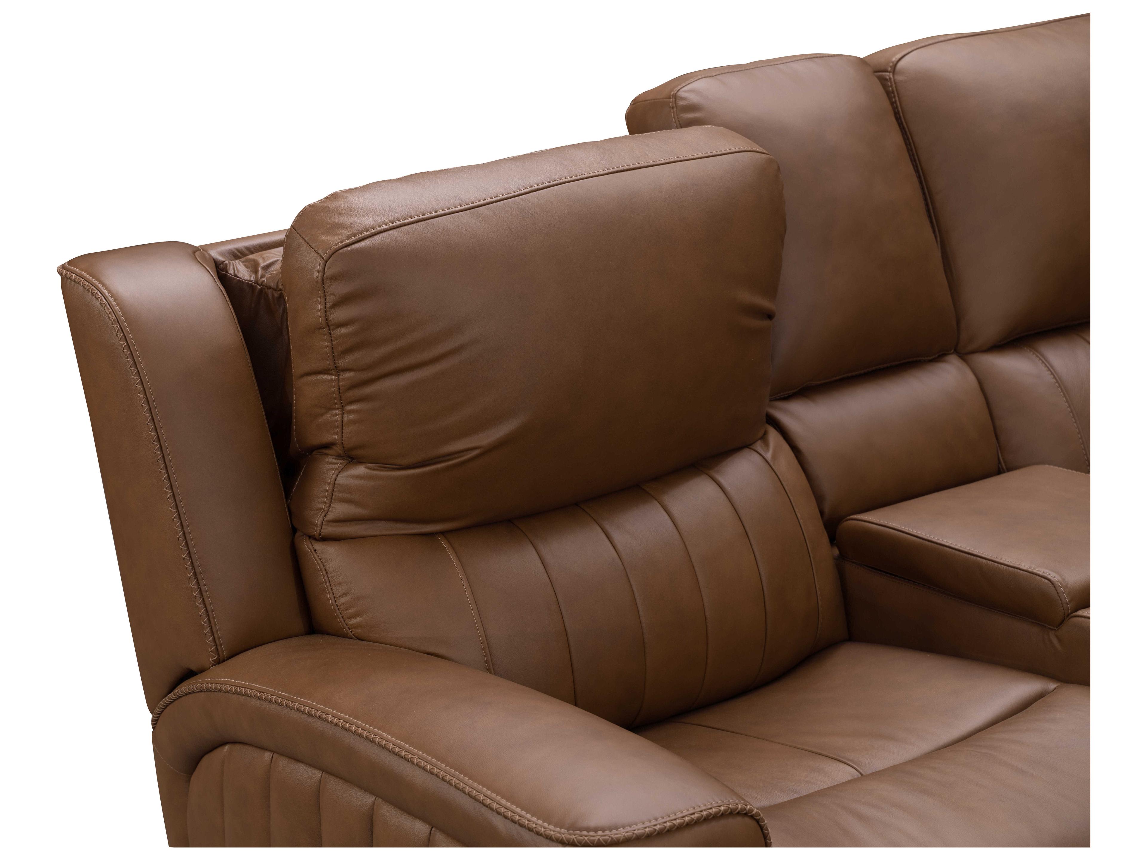 Barcalounger Zero Gravity Pierce Homerun Cinnamon Brown Faux Leather Loveseat