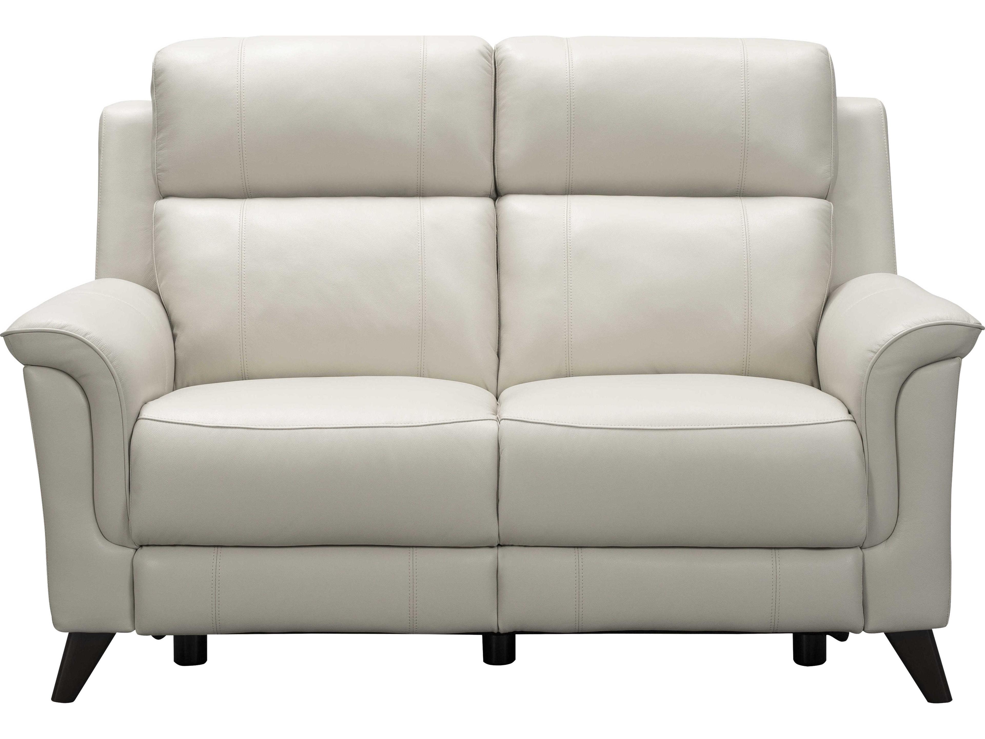 Barcalounger Modern Expressions Kester Laurel Cream White Faux Leather Loveseat