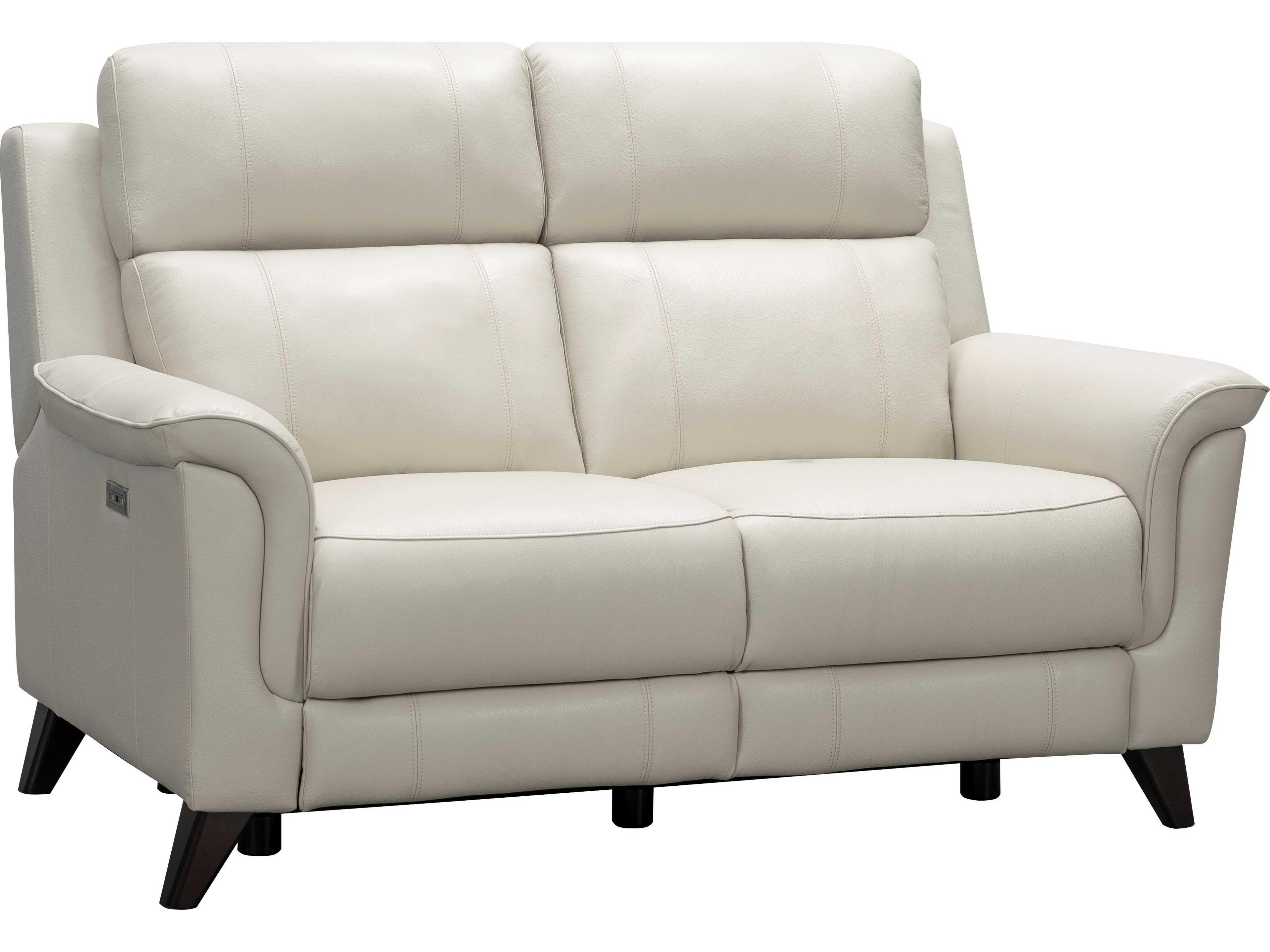 Barcalounger Modern Expressions Kester Laurel Cream White Faux Leather Loveseat