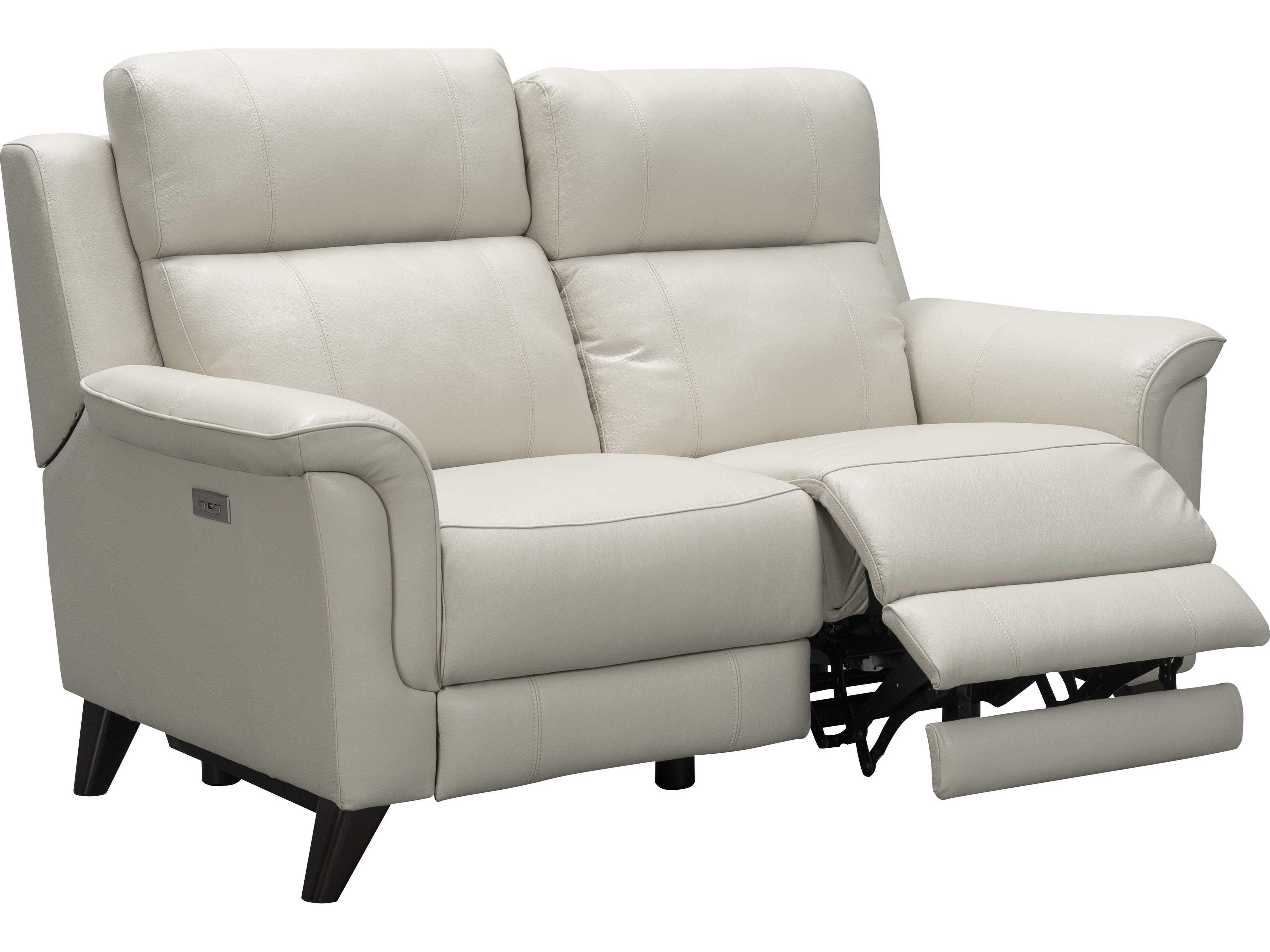 Barcalounger Modern Expressions Kester Laurel Cream White Faux Leather Loveseat