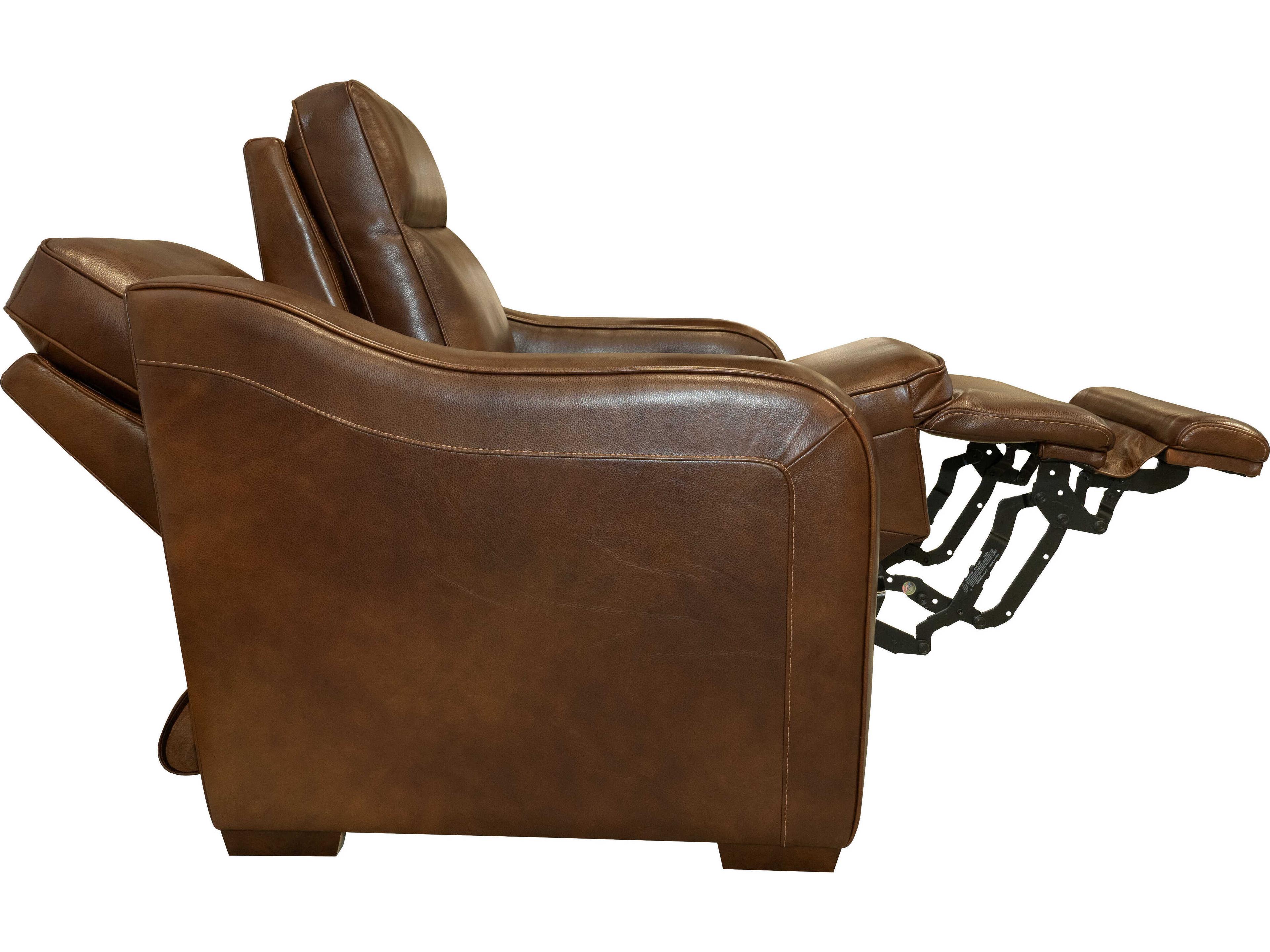 Barcalounger Modern Expressions Grady Lexington Cocoa Brown Faux Leather Loveseat