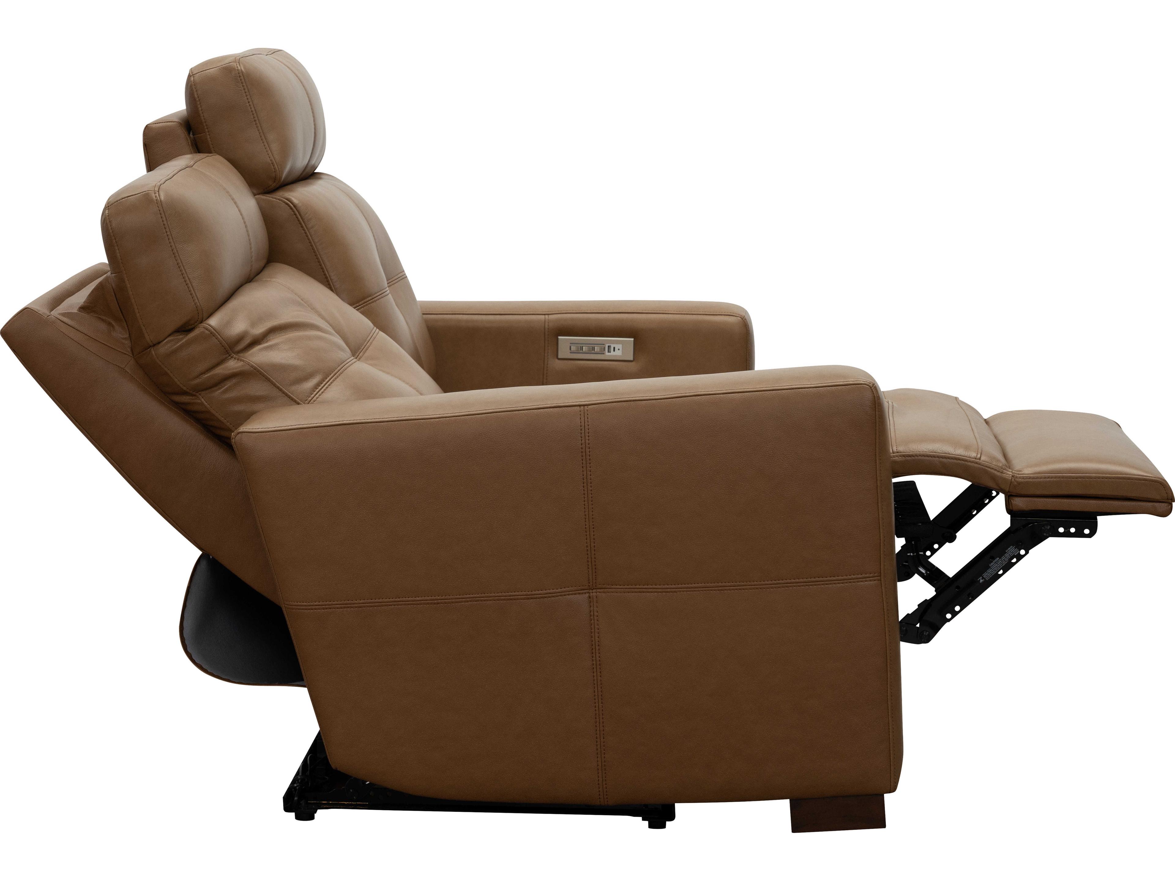 Barcalounger Modern Expressions Cara Brown Faux Leather Loveseat