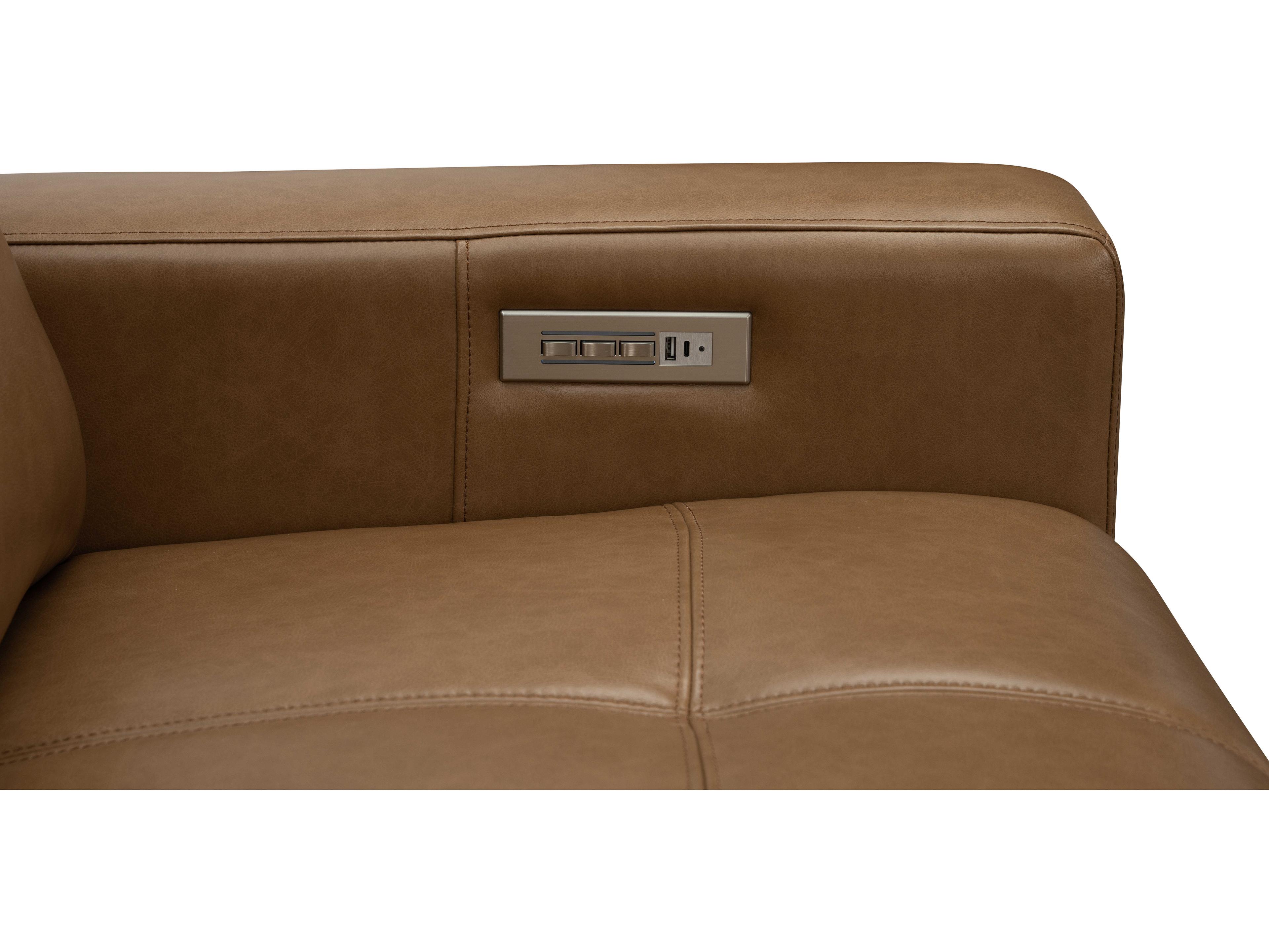 Barcalounger Modern Expressions Cara Brown Faux Leather Loveseat