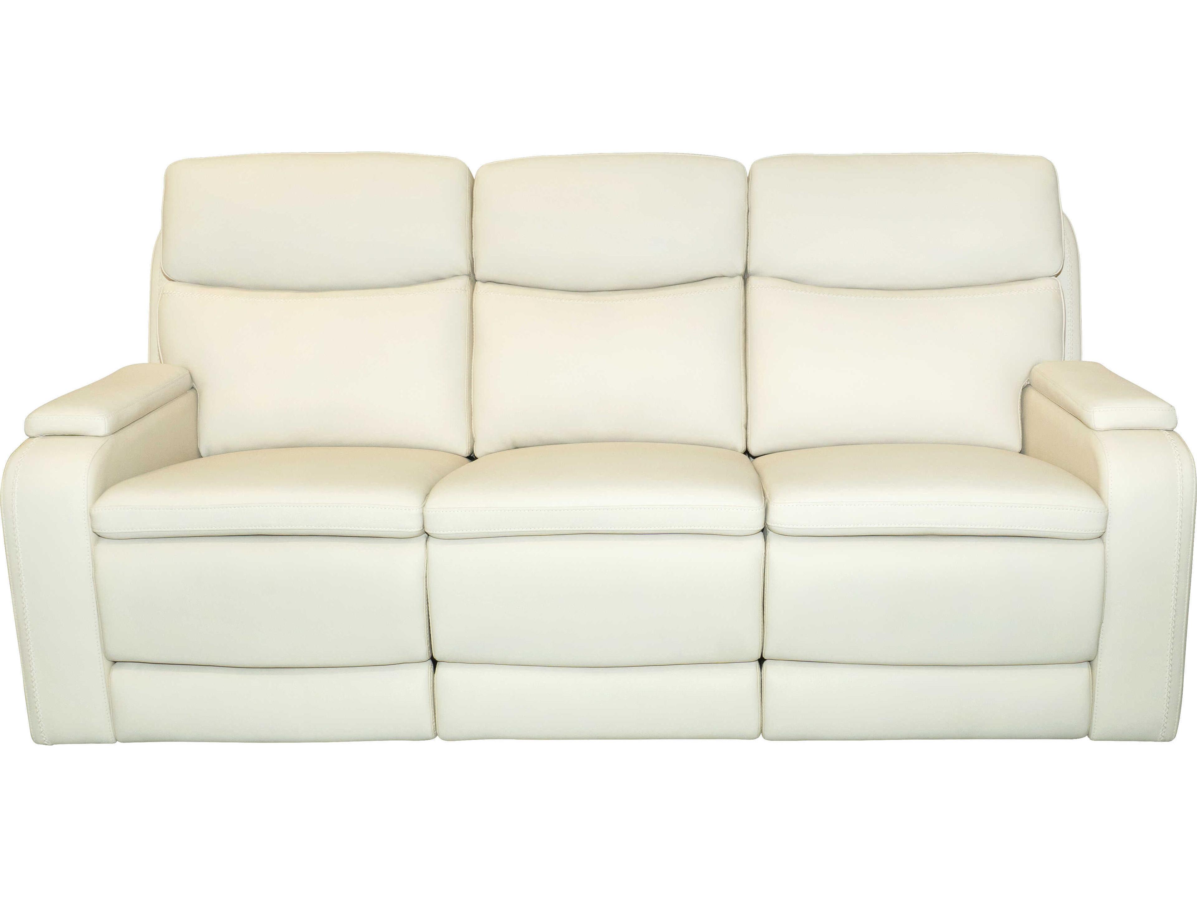 Barcalounger Modern Expressions Gunner Kobi Almond Cream Faux Leather Sofa