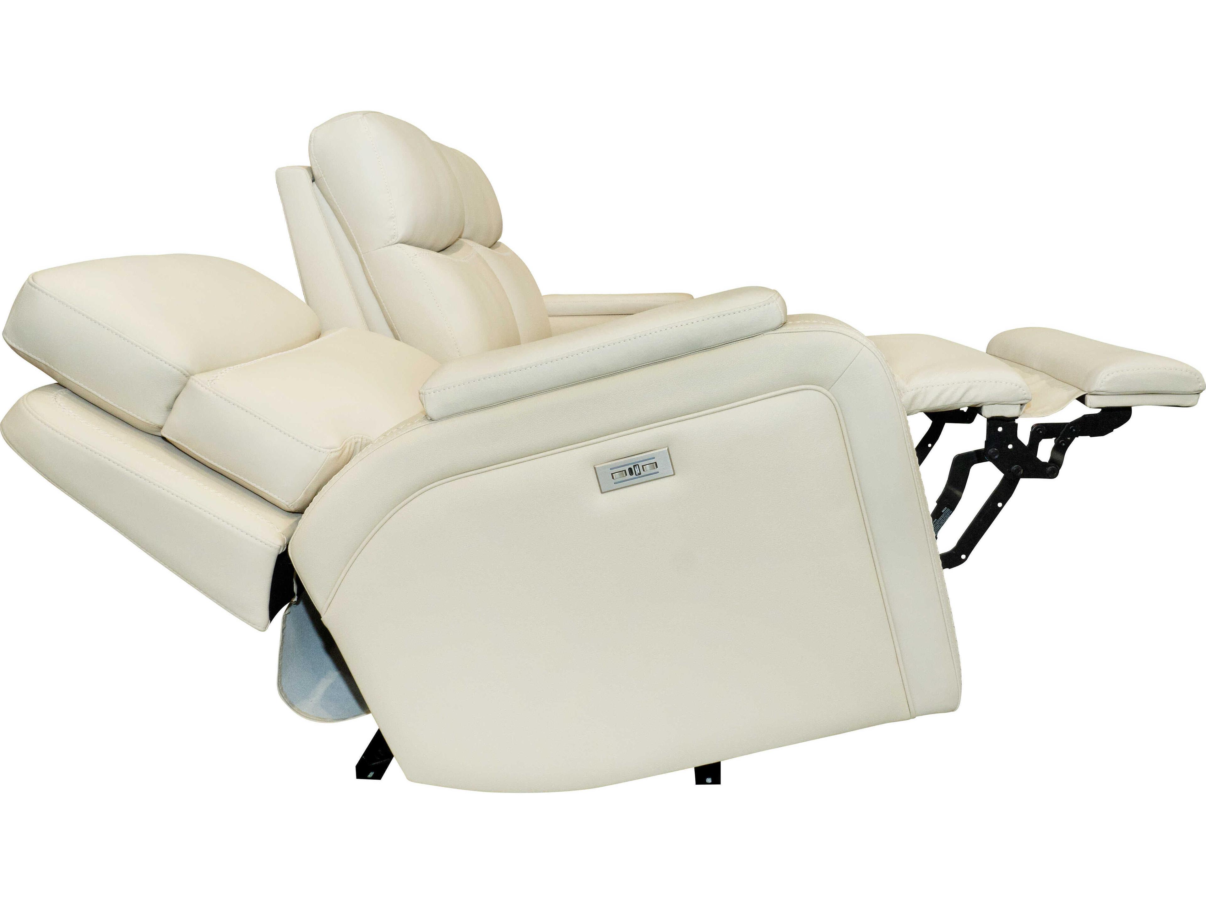 Barcalounger Modern Expressions Gunner Kobi Almond Cream Faux Leather Sofa