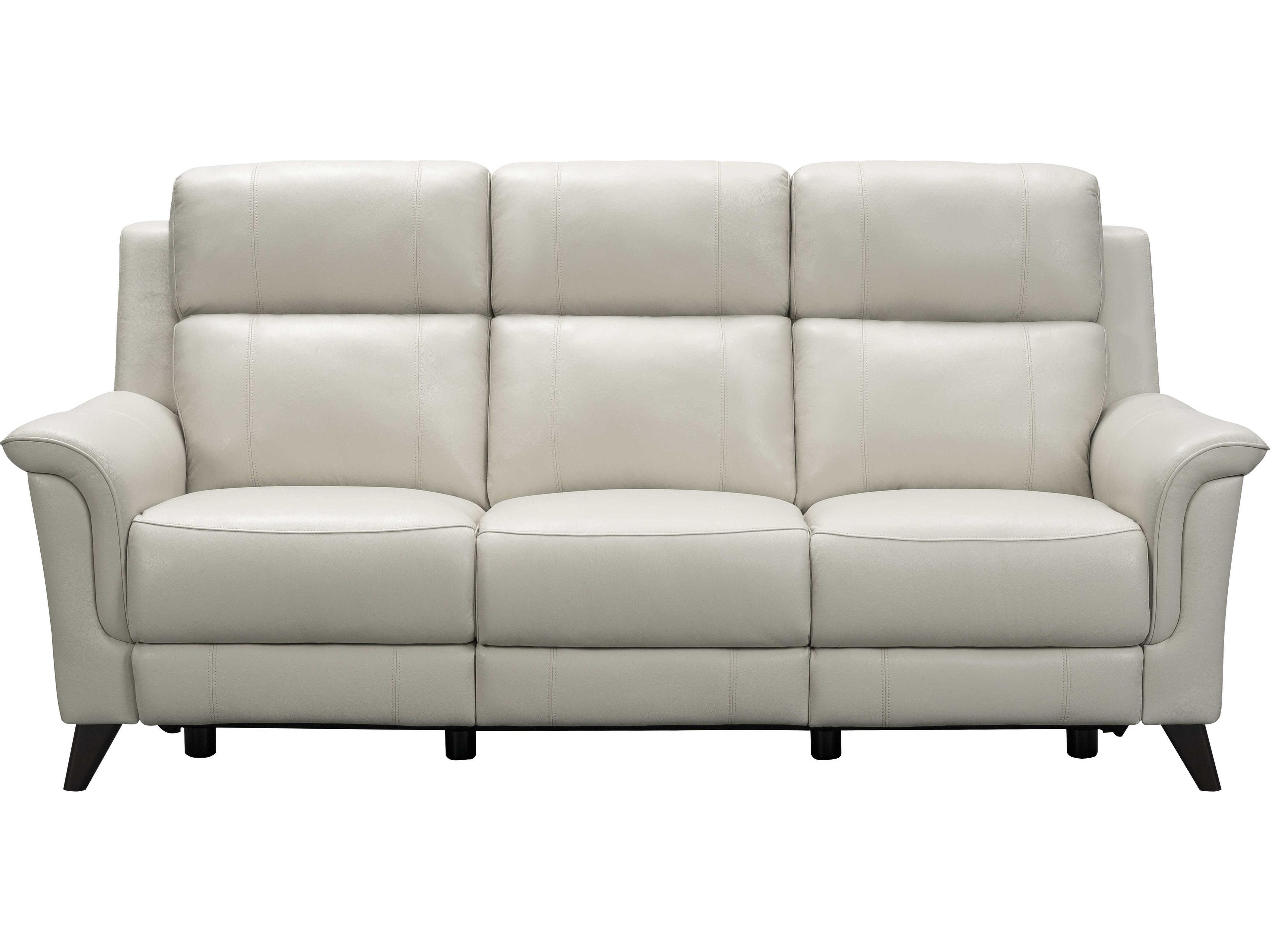 Barcalounger Modern Expressions Kester Laurel Cream Faux Leather Sofa