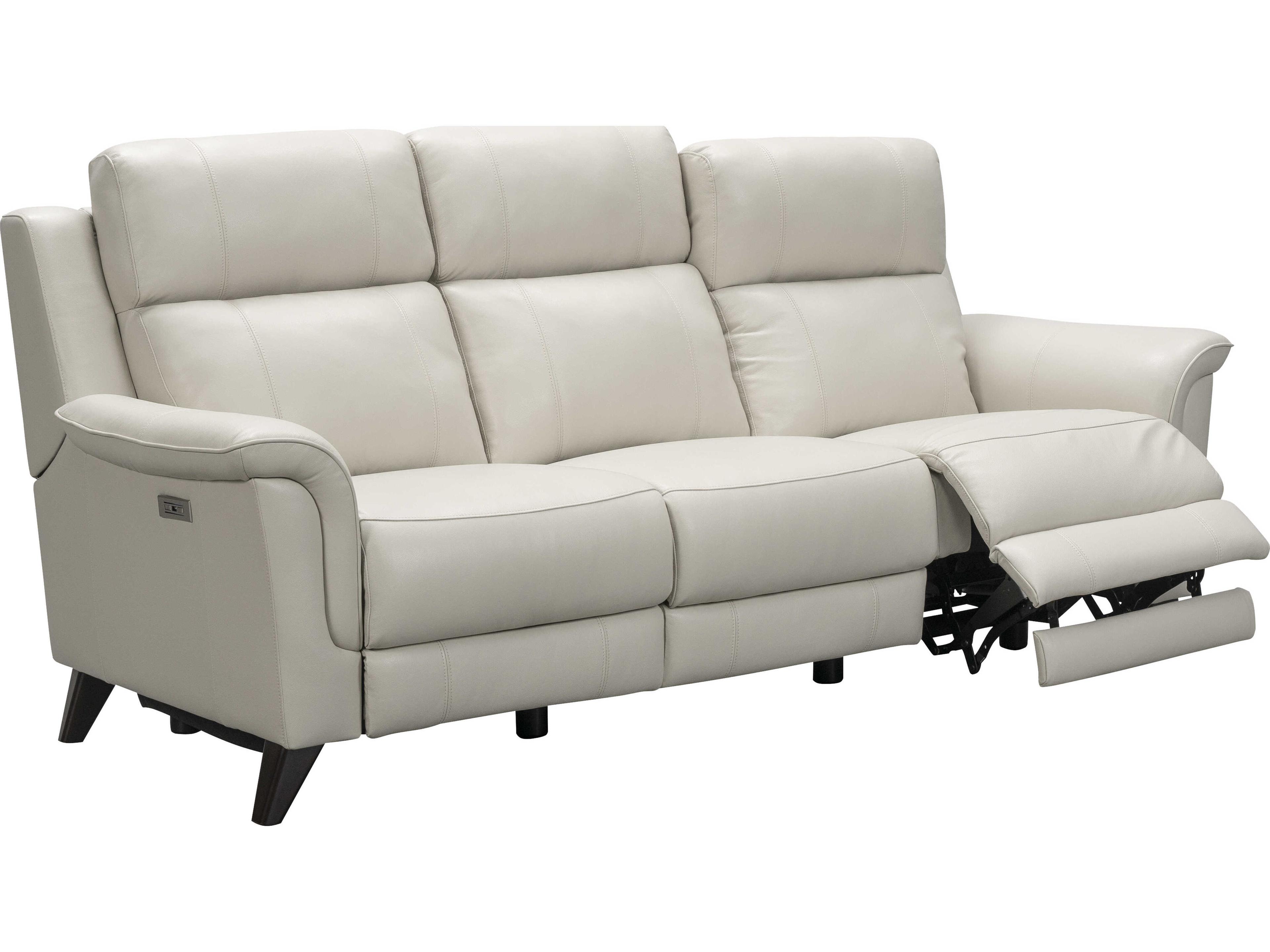 Barcalounger Modern Expressions Kester Laurel Cream Faux Leather Sofa