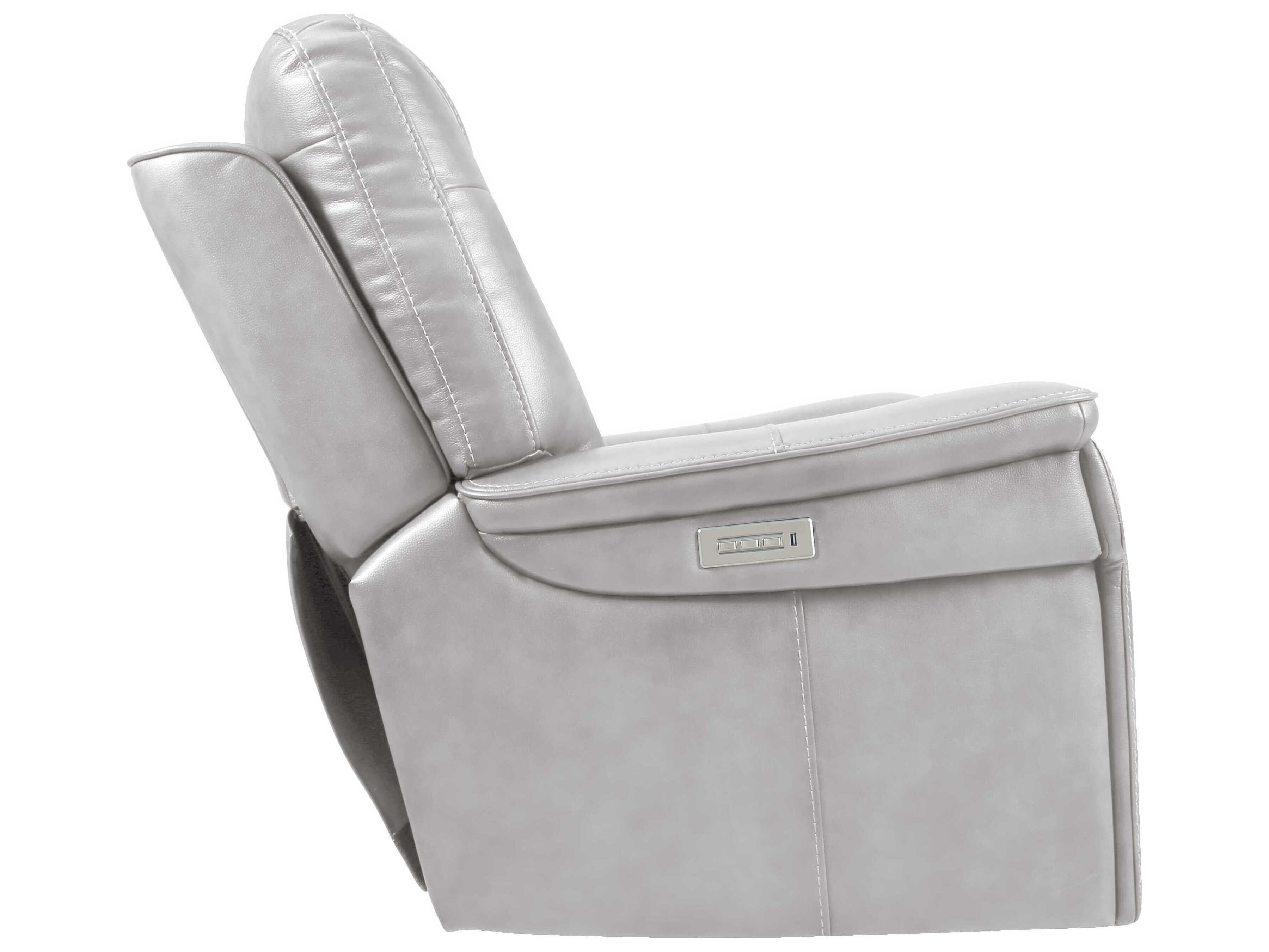 Barcalounger Modern Expressions Sanibel Rainer Dove Silver Faux Leather Sofa